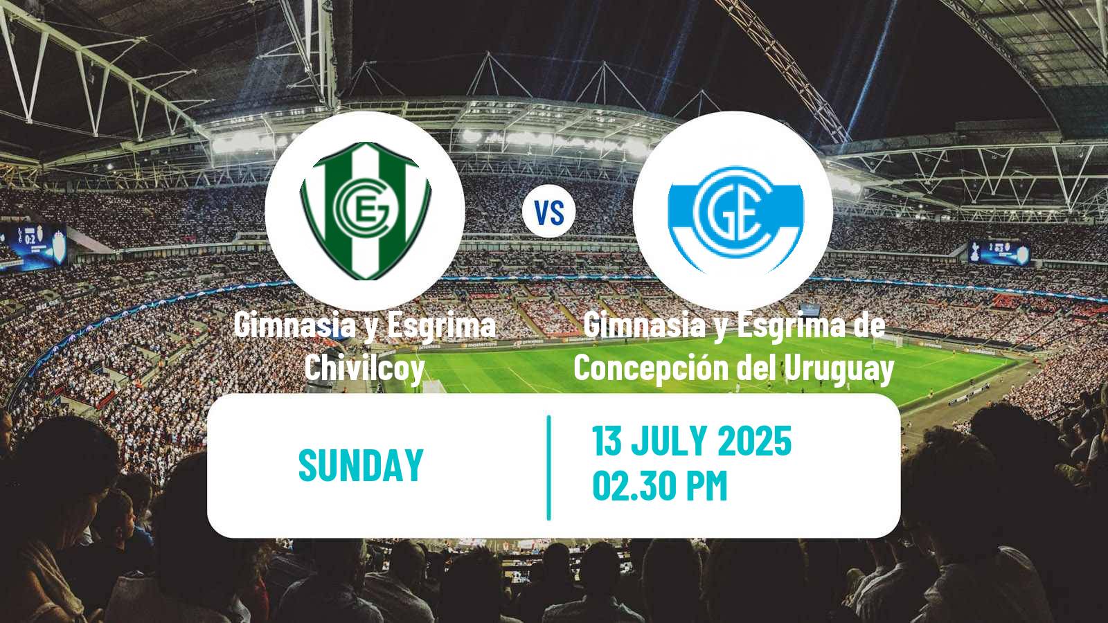 Football Argentinian Torneo Federal Gimnasia y Esgrima Chivilcoy - Gimnasia y Esgrima de Concepción del Uruguay