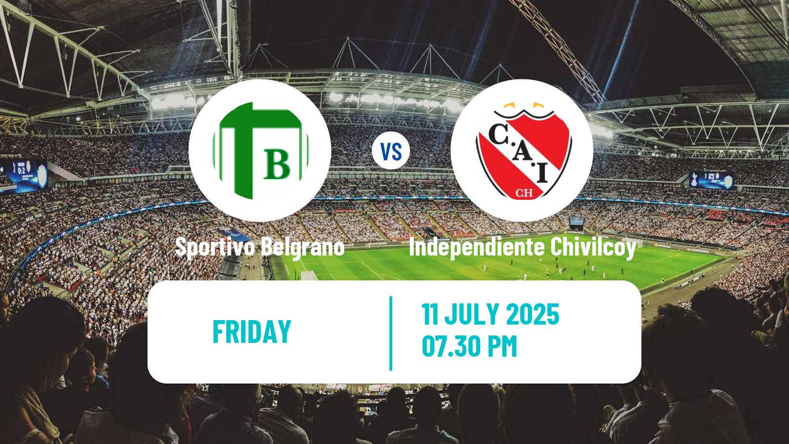 Soccer Argentinian Torneo Federal Sportivo Belgrano - Independiente Chivilcoy