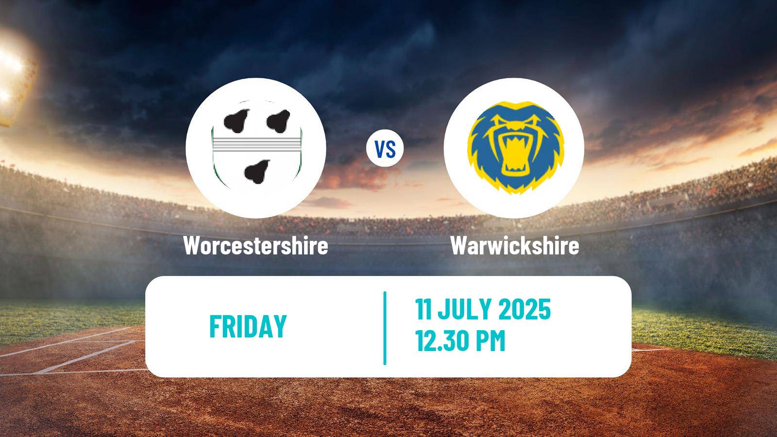 Cricket Vitality Blast Worcestershire - Warwickshire