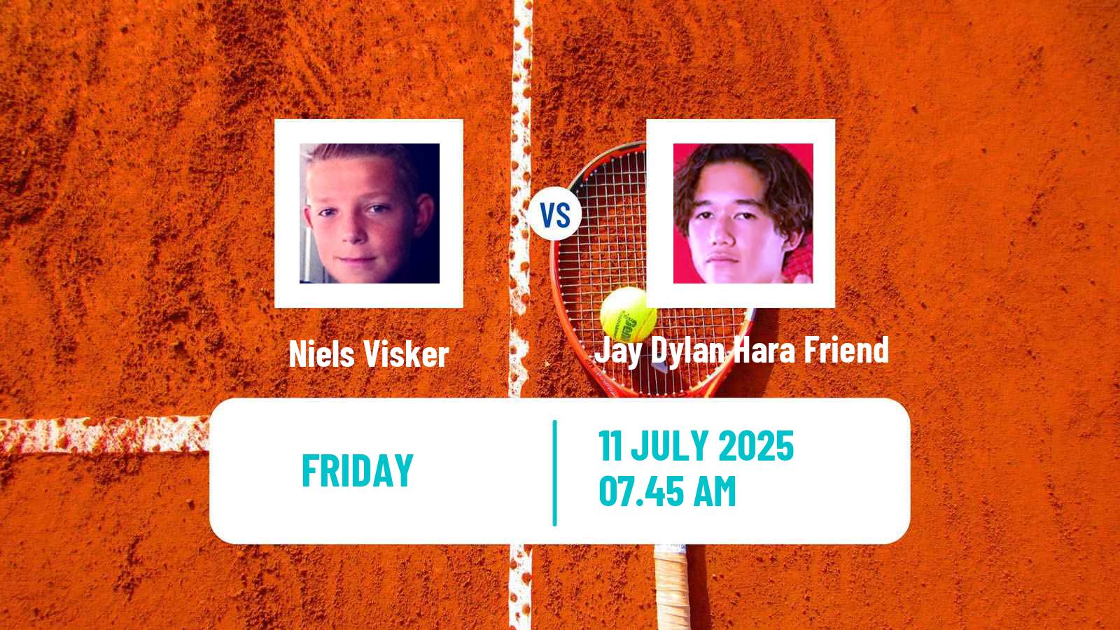 Tennis ITF M25 The Hague Men Niels Visker - Jay Dylan Hara Friend