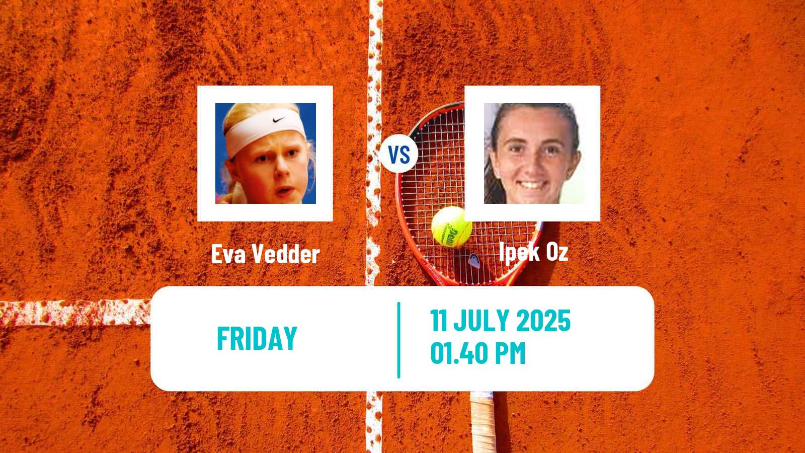 Tennis ITF W75 The Hague Women Eva Vedder - Ipek Oz