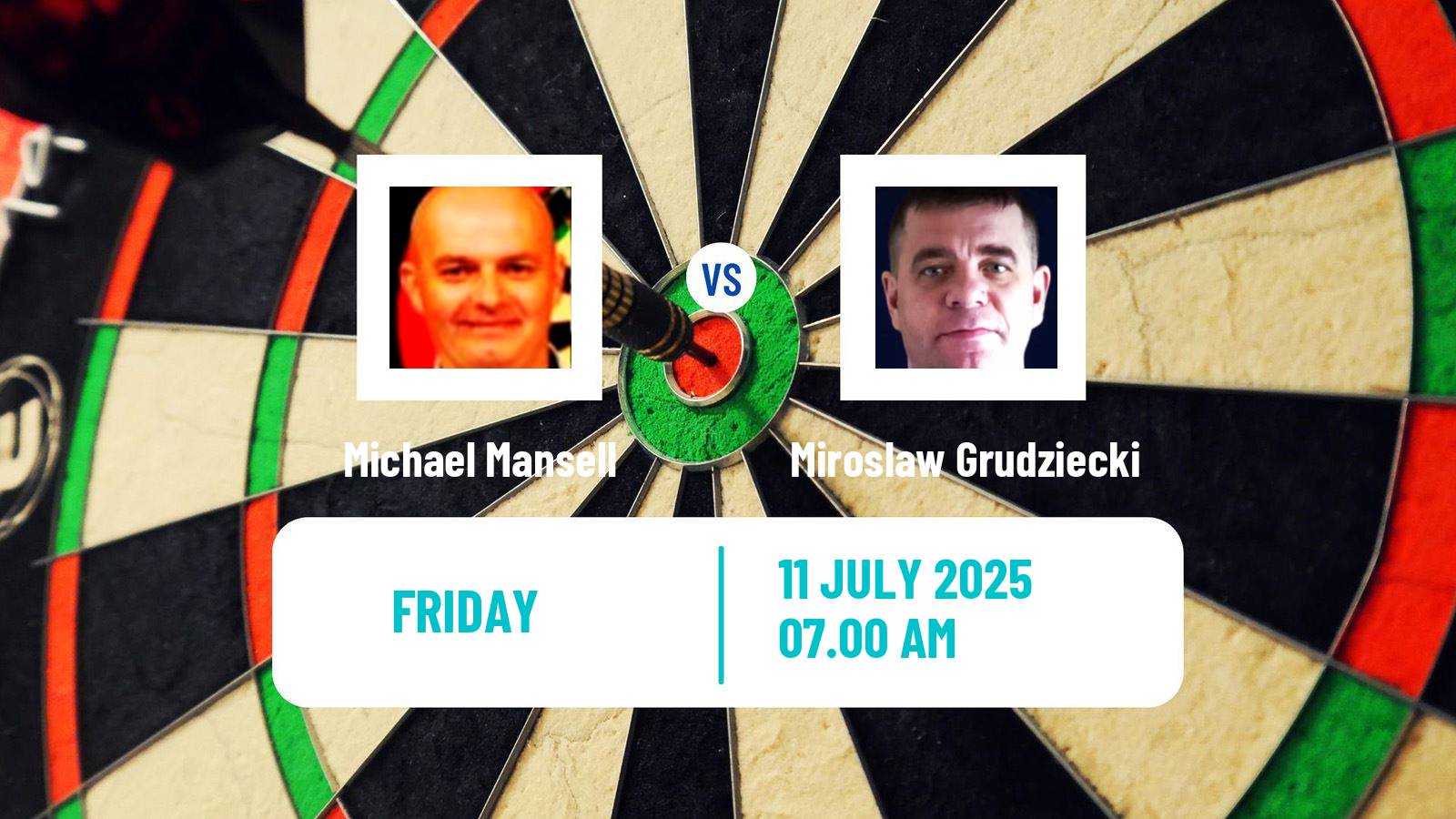 Darts European Tour 9 Michael Mansell - Miroslaw Grudziecki