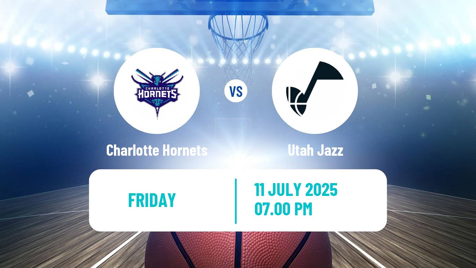 Basketball NBA Las Vegas Summer League Charlotte Hornets - Utah Jazz