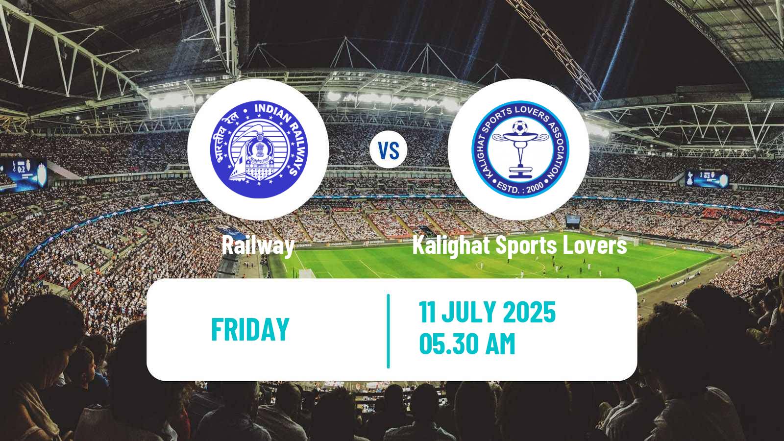 Soccer Calcutta Premier Division Railway - Kalighat Sports Lovers