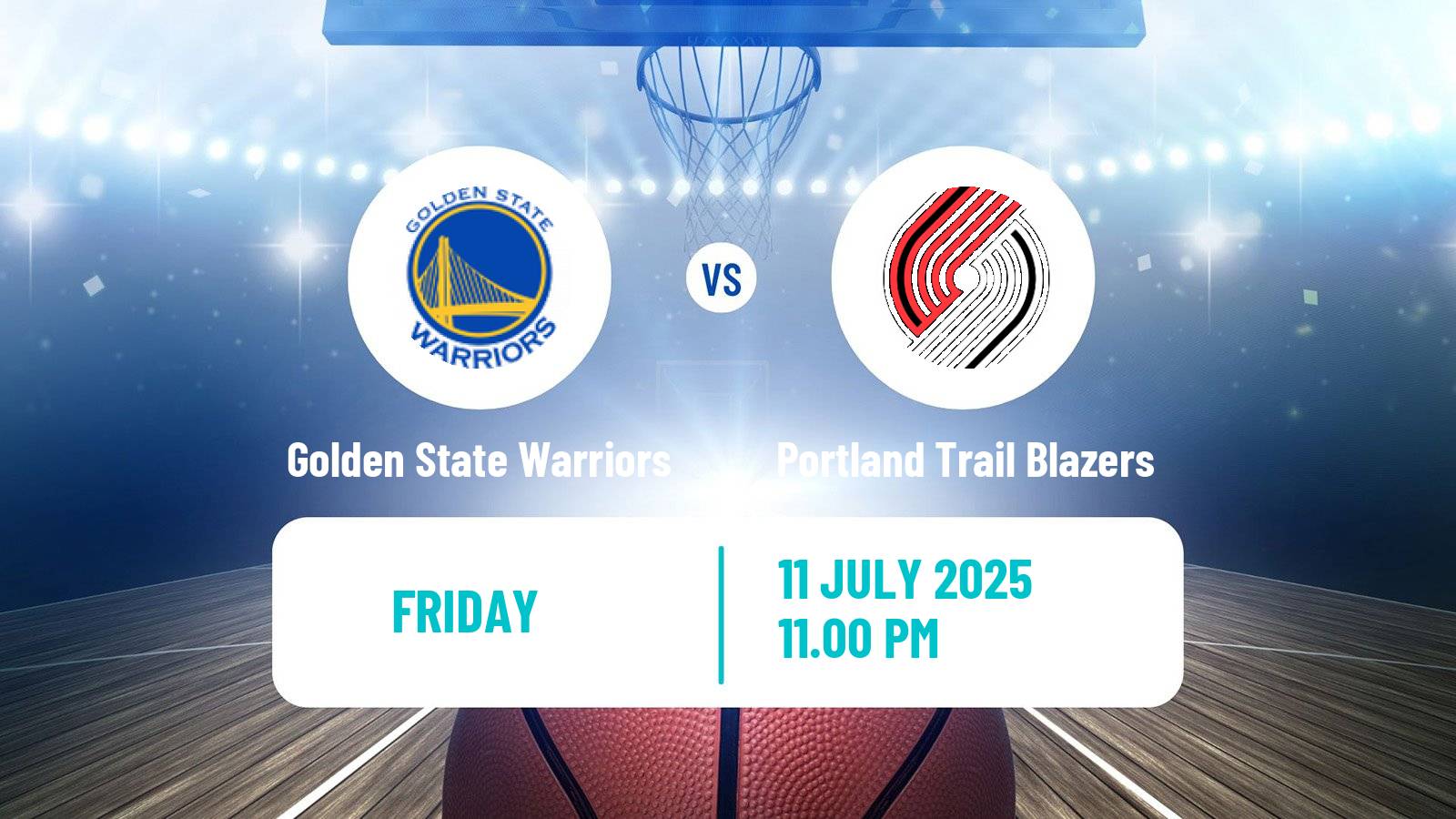 Basketball NBA Las Vegas Summer League Golden State Warriors - Portland Trail Blazers