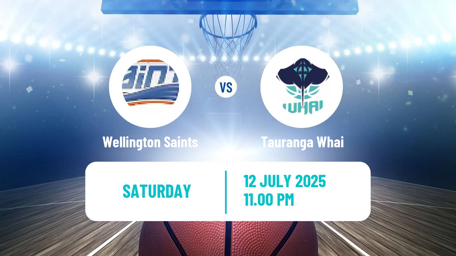 Basketball New Zealand NBL Wellington Saints - Tauranga Whai