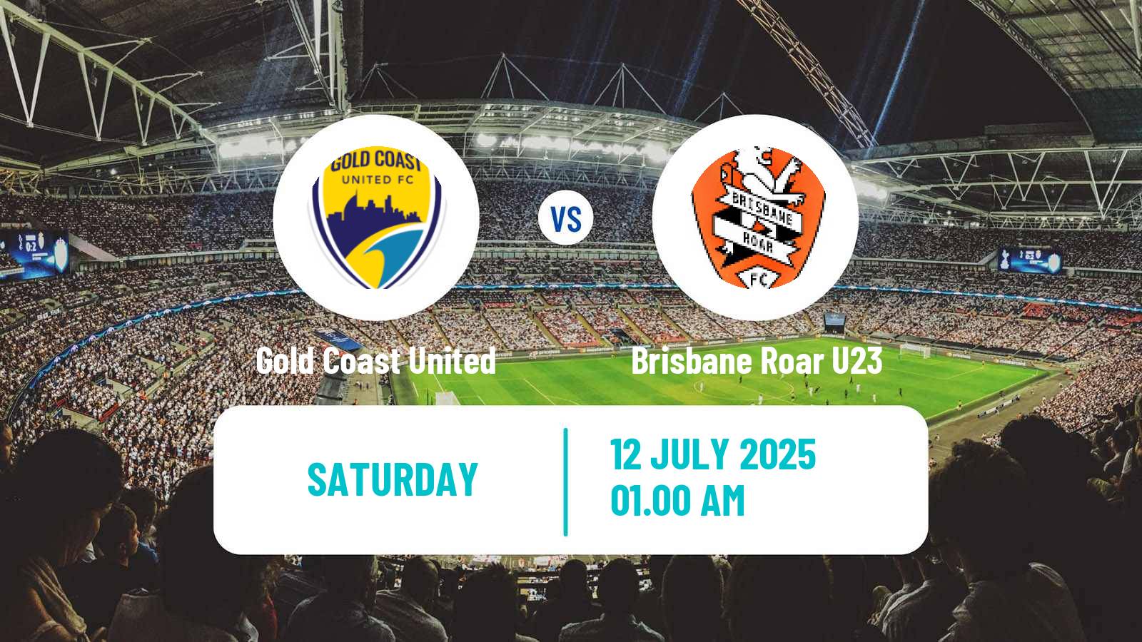 Soccer Australian NPL Queensland Gold Coast United - Brisbane Roar U23