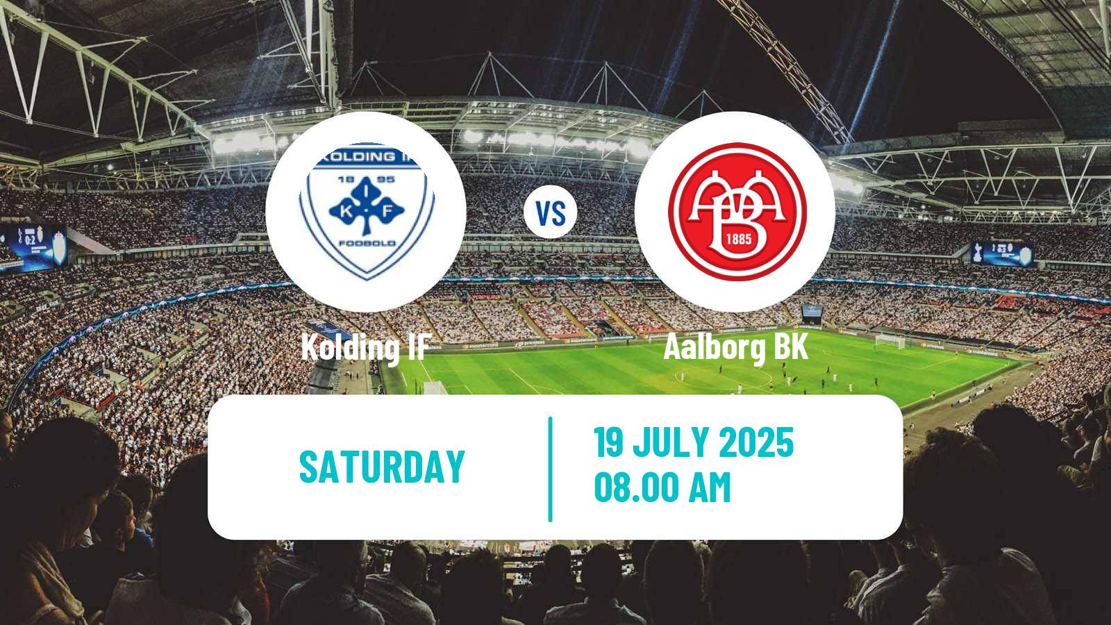 Football Danish 1 Division Kolding IF - Aalborg BK