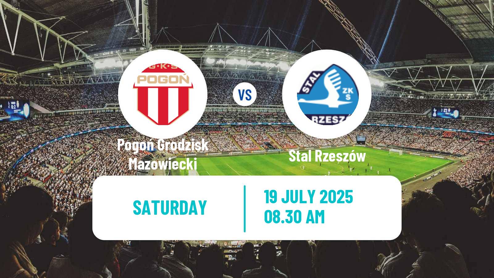 Football Polish Division 1 Pogoń Grodzisk Mazowiecki - Stal Rzeszów