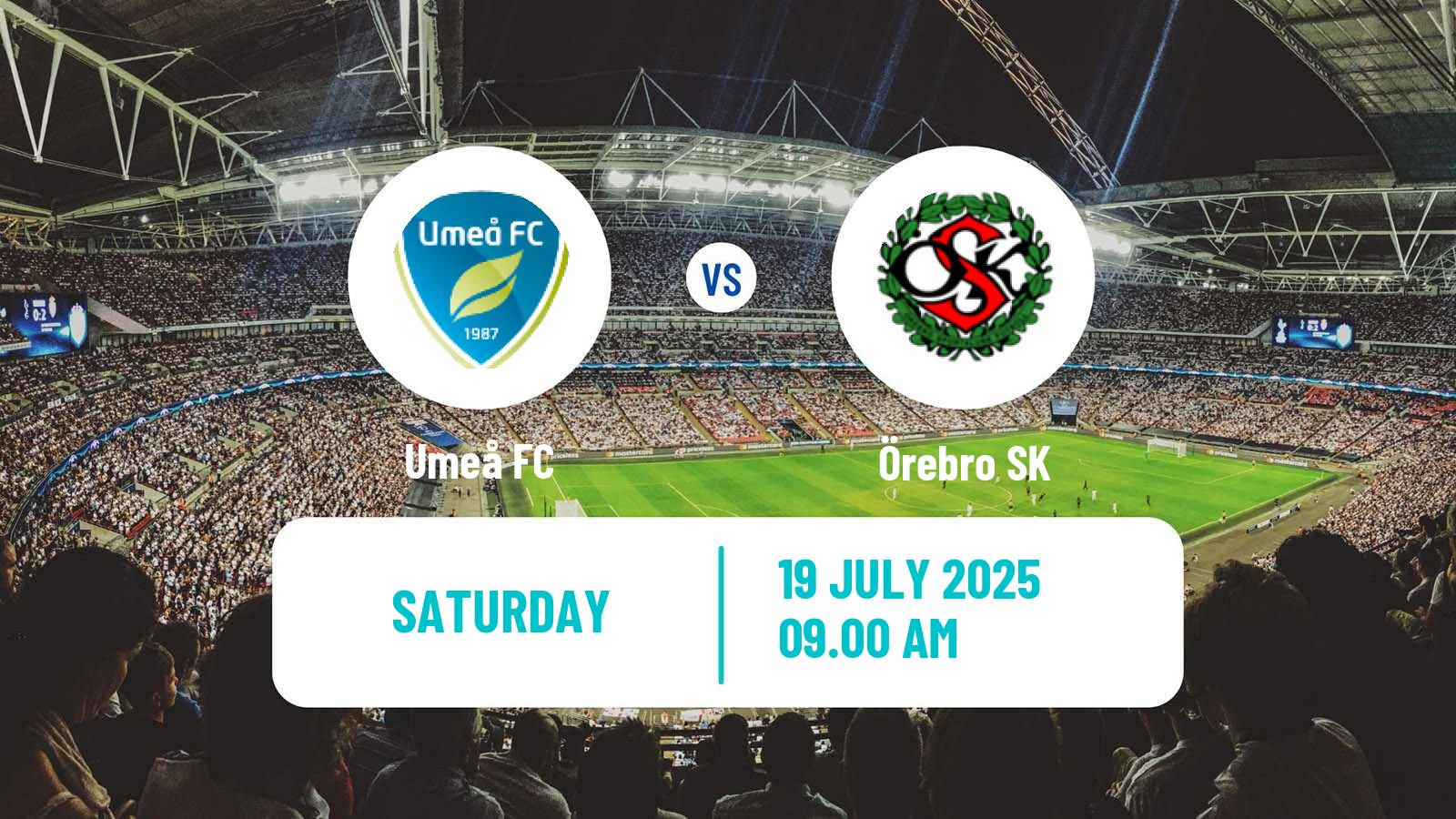Football Swedish Superettan Umeå - Örebro