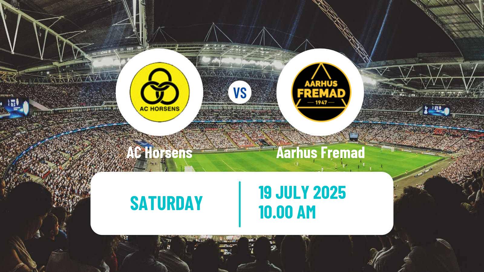 Soccer Danish 1 Division Horsens - Aarhus Fremad
