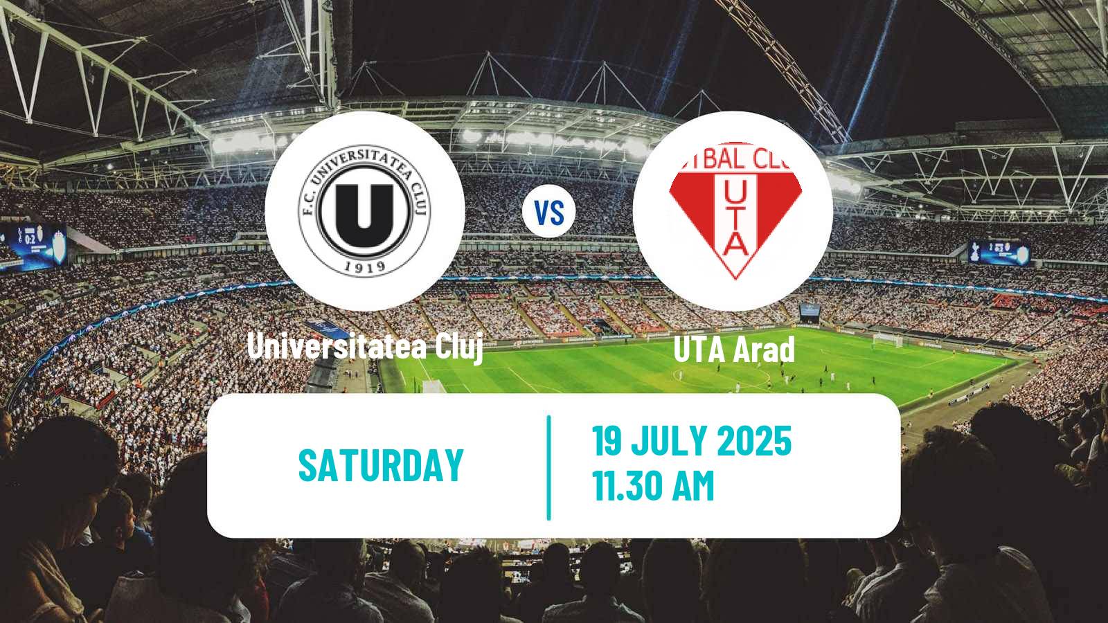 Football Romanian Liga 1 Universitatea Cluj - UTA Arad