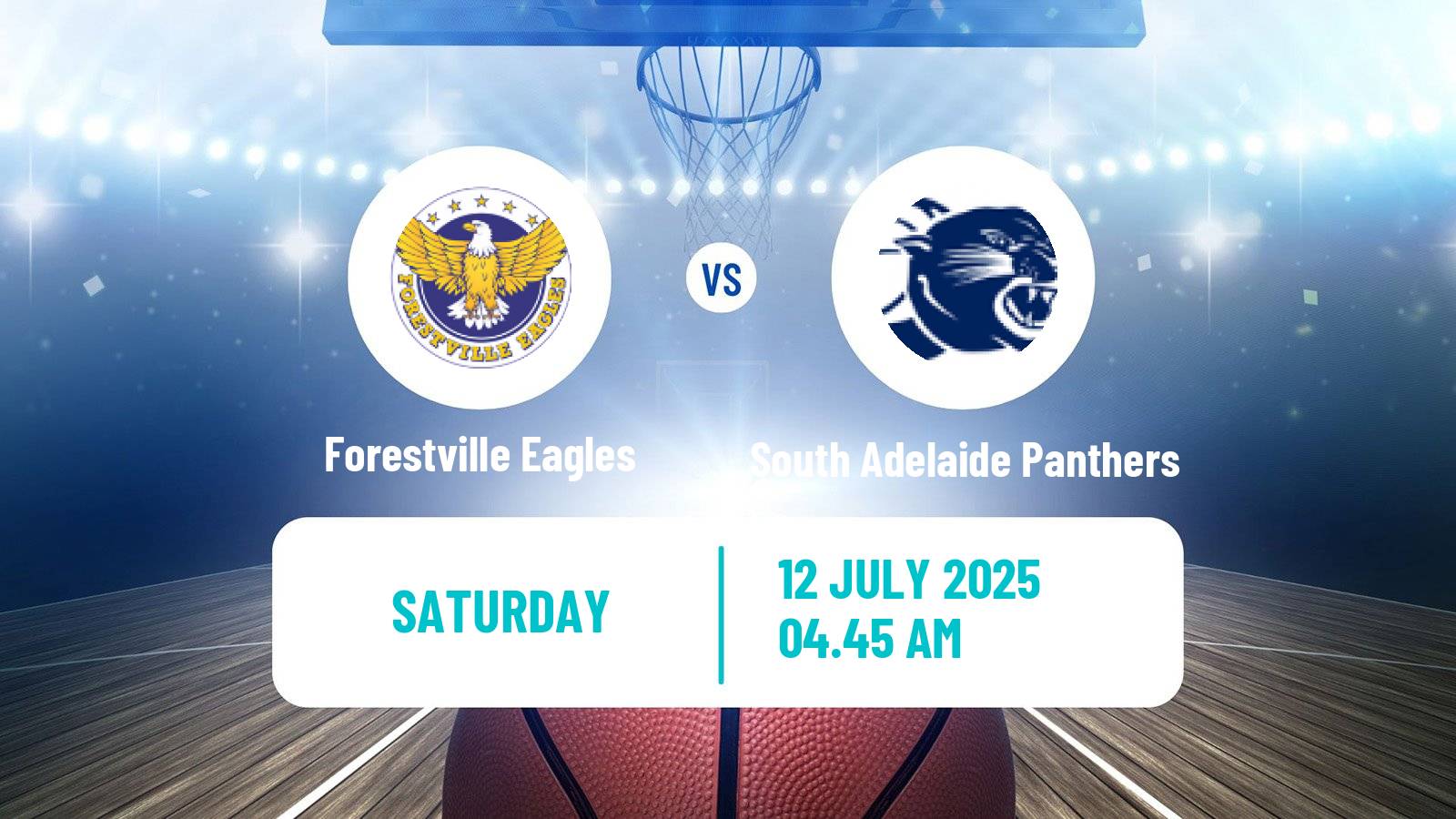 Basketball Australian NBL1 Central Women Forestville Eagles - South Adelaide Panthers