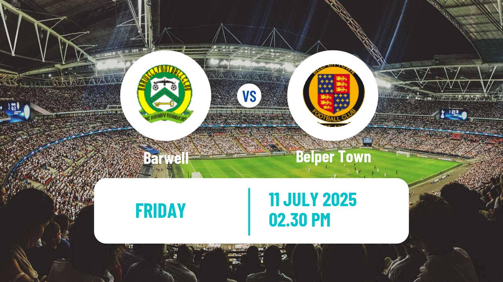 Soccer Club Friendly Barwell - Belper Town