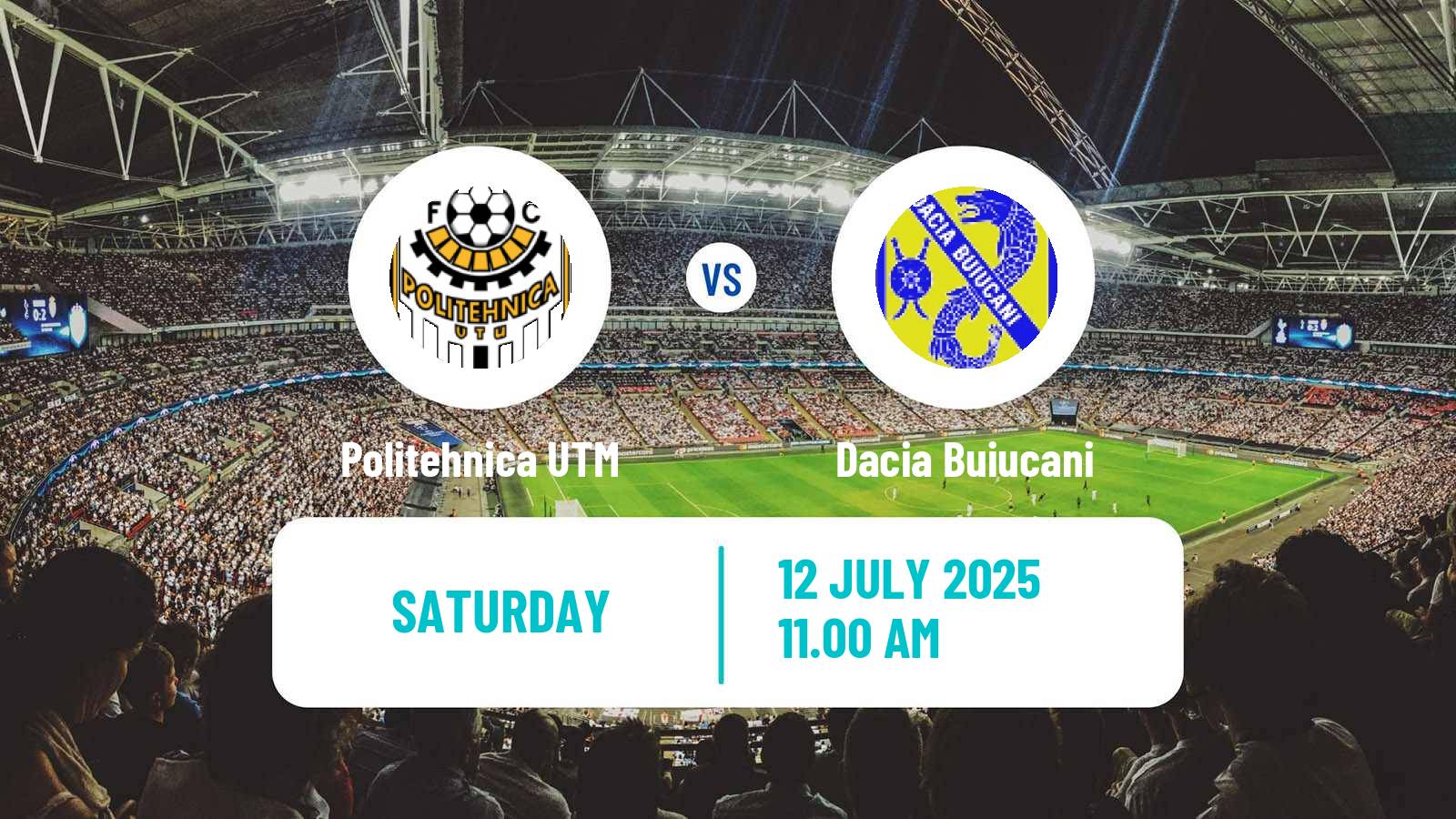 Football Moldovan Super Liga Politehnica UTM - Dacia Buiucani