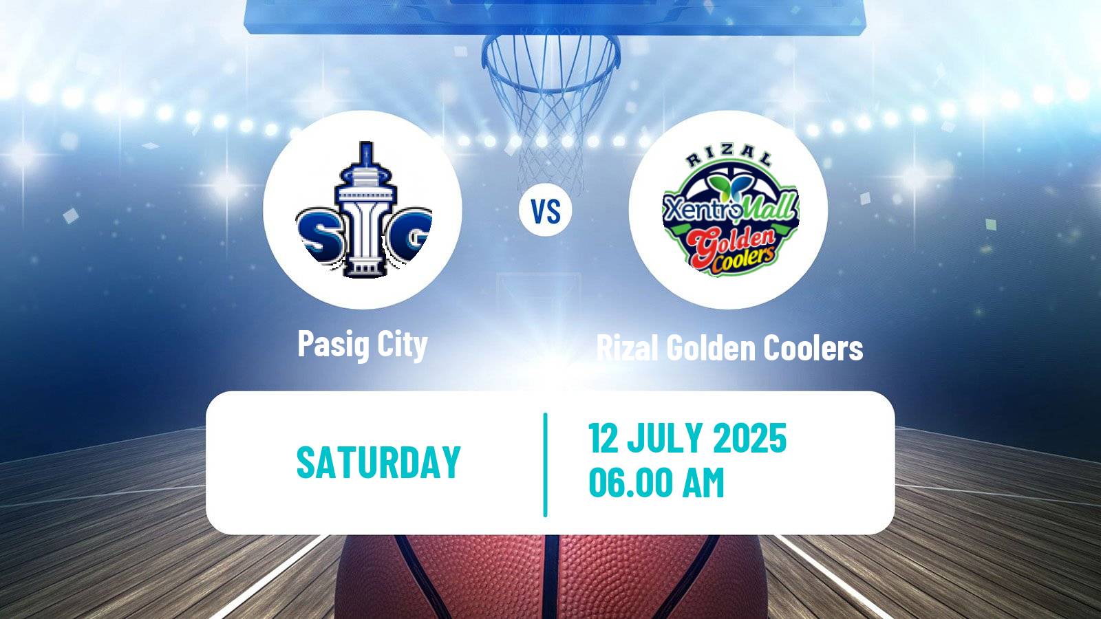 Basketball Philippines MBPL  Pasig City - Rizal Golden Coolers
