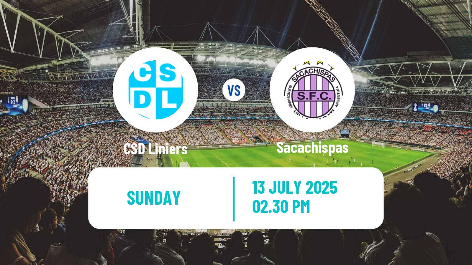 Football Argentinian Primera B Liniers - Sacachispas