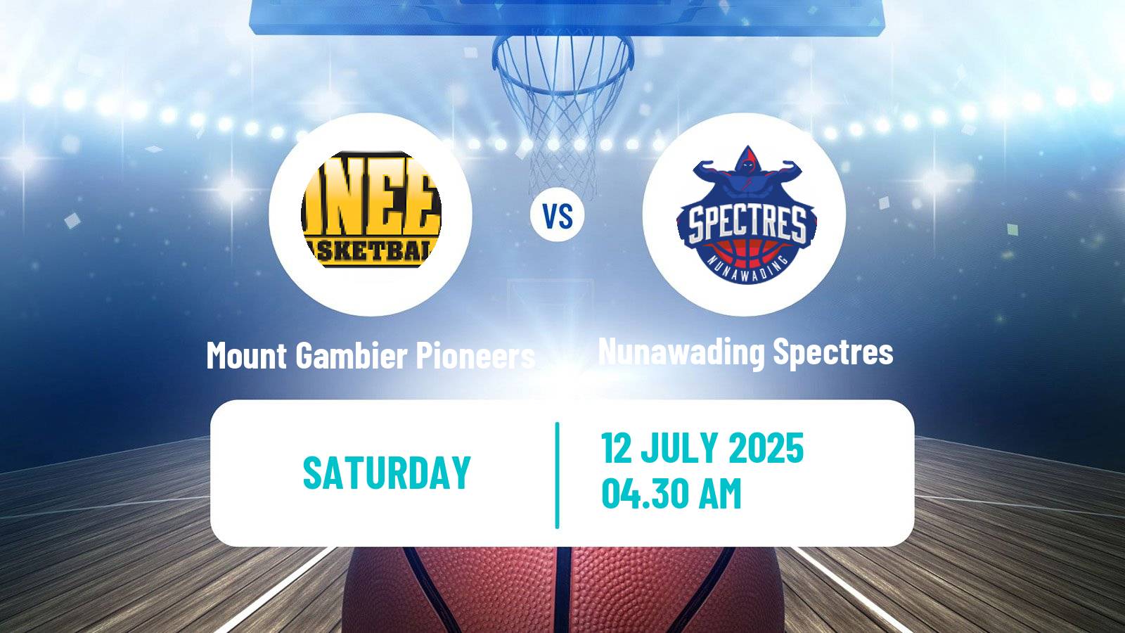 Basketball Australian NBL1 South Women Mount Gambier Pioneers - Nunawading Spectres