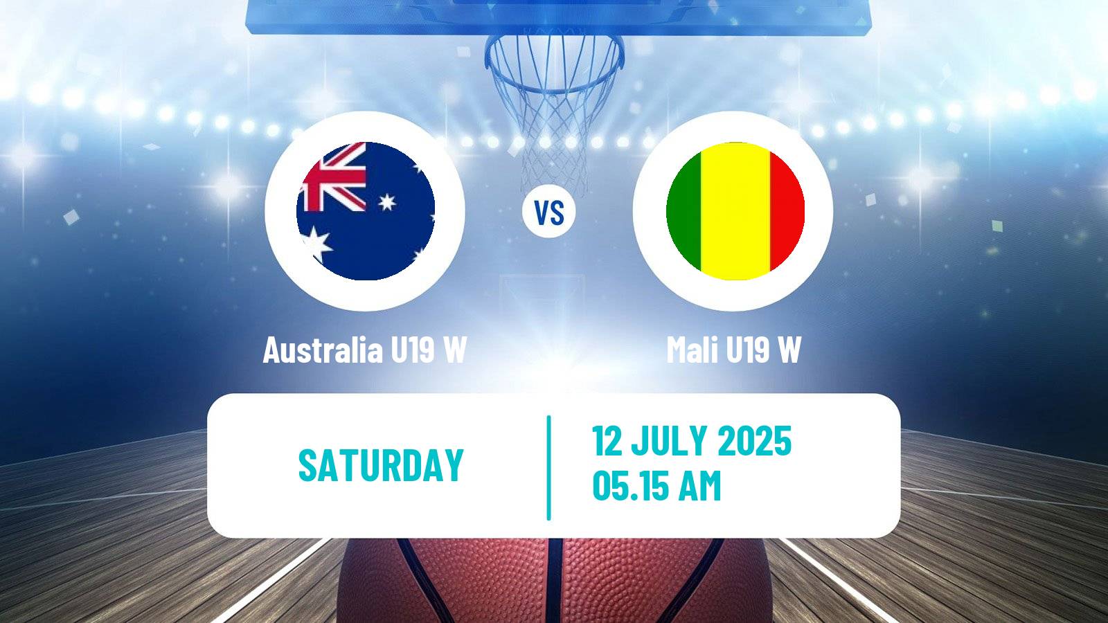 Basketball World Championship U19 Basketball Women Australia U19 W - Mali U19 W