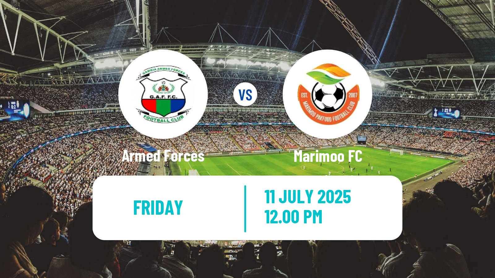 Soccer Gambian GFA League Armed Forces - Marimoo