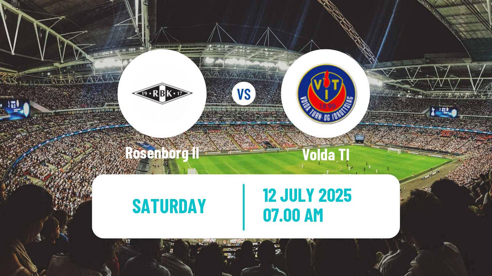 Football Norwegian Division 3 - Group 2 Rosenborg II - Volda