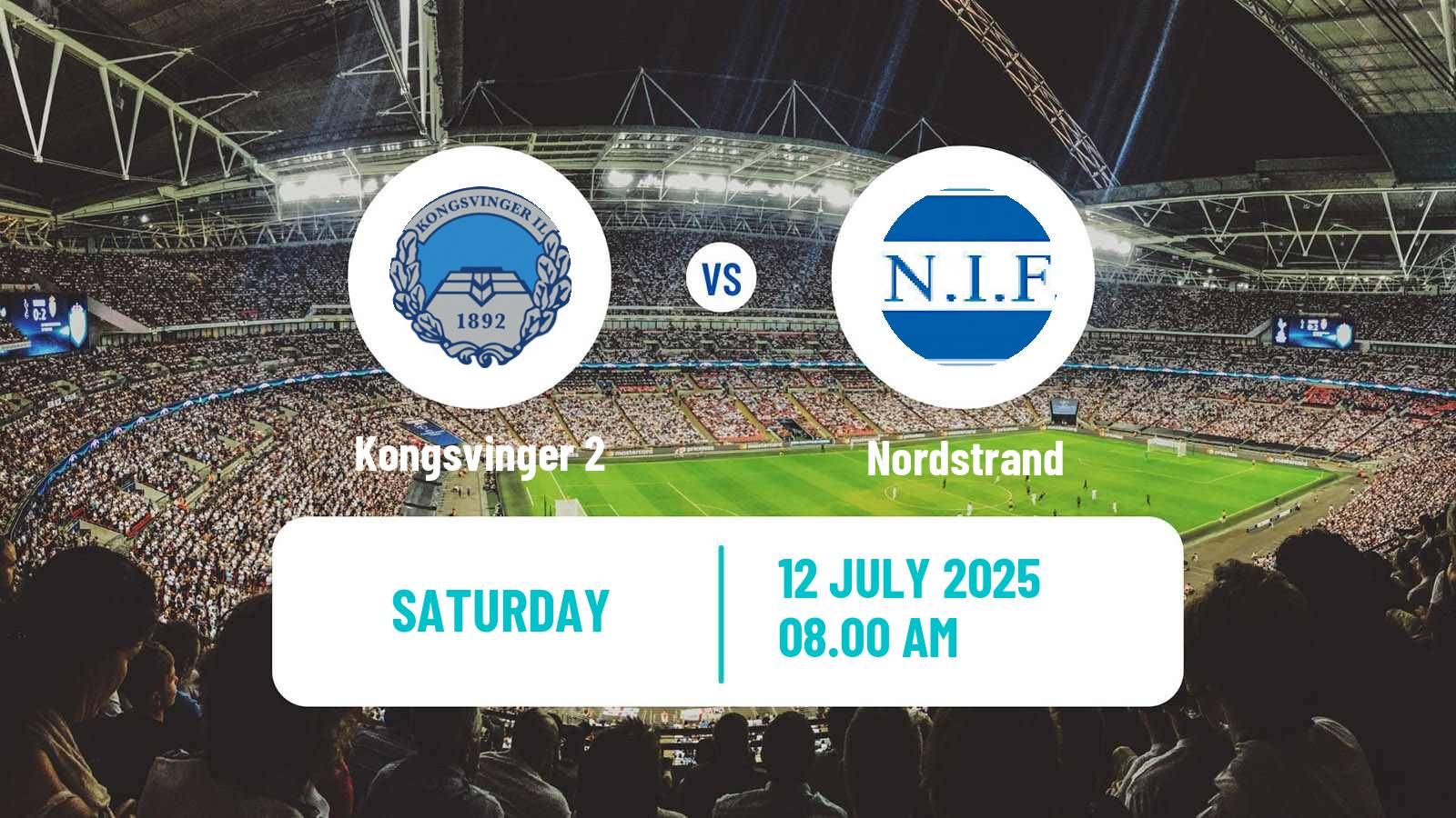 Football Norwegian Division 3 - Group 3 Kongsvinger 2 - Nordstrand