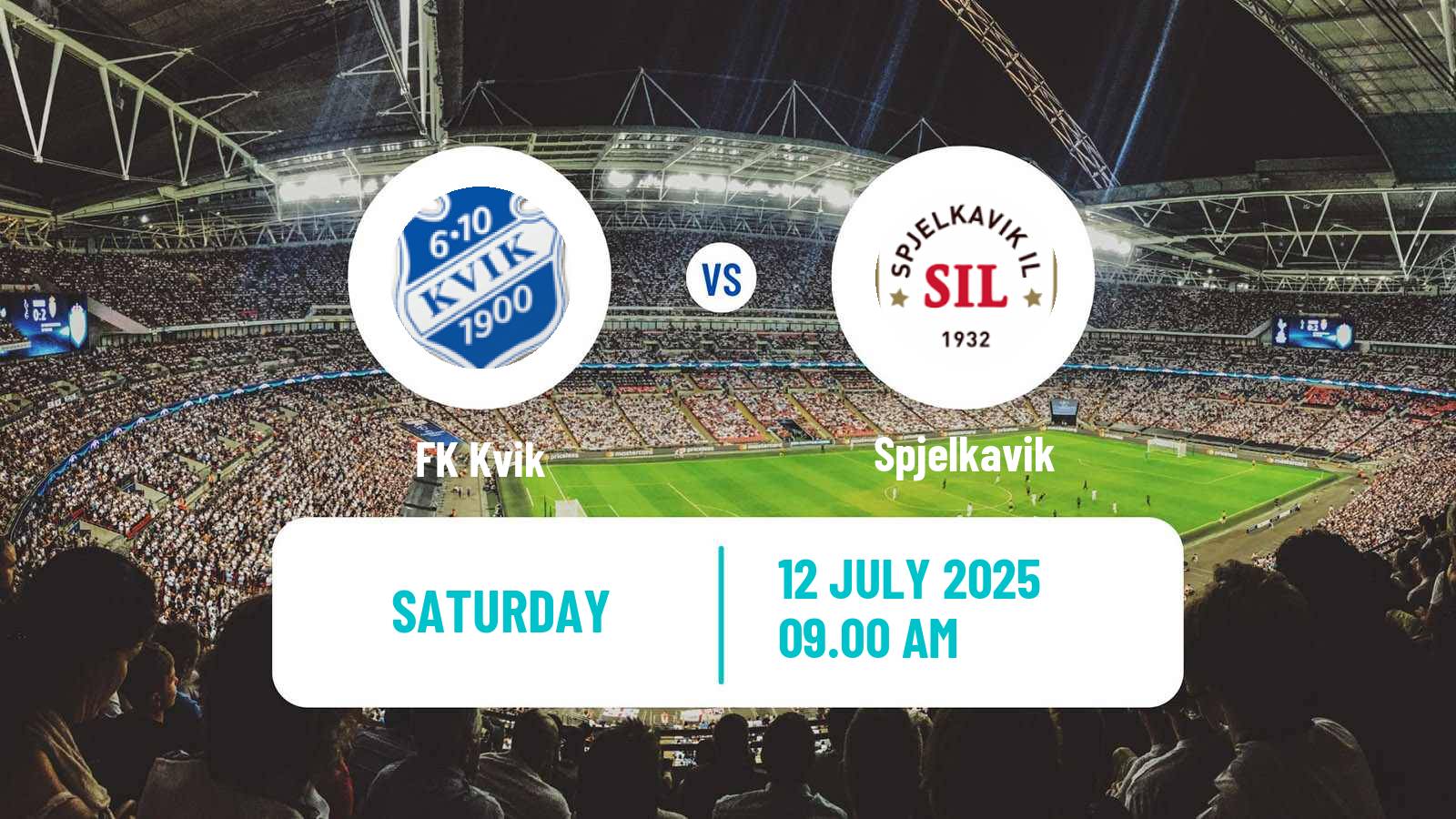 Football Norwegian Division 3 - Group 2 Kvik - Spjelkavik