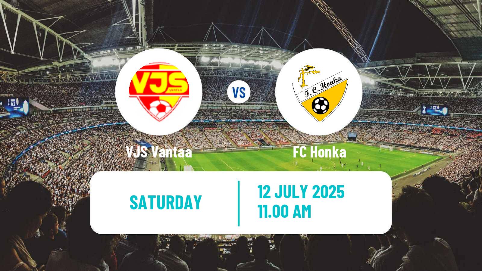 Football Finnish Kakkonen Group A VJS Vantaa - Honka