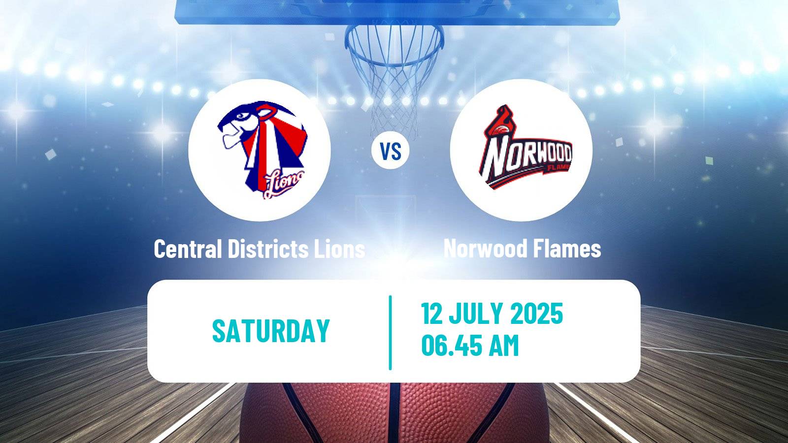 Basketball Australian NBL1 Central Central Districts Lions - Norwood Flames
