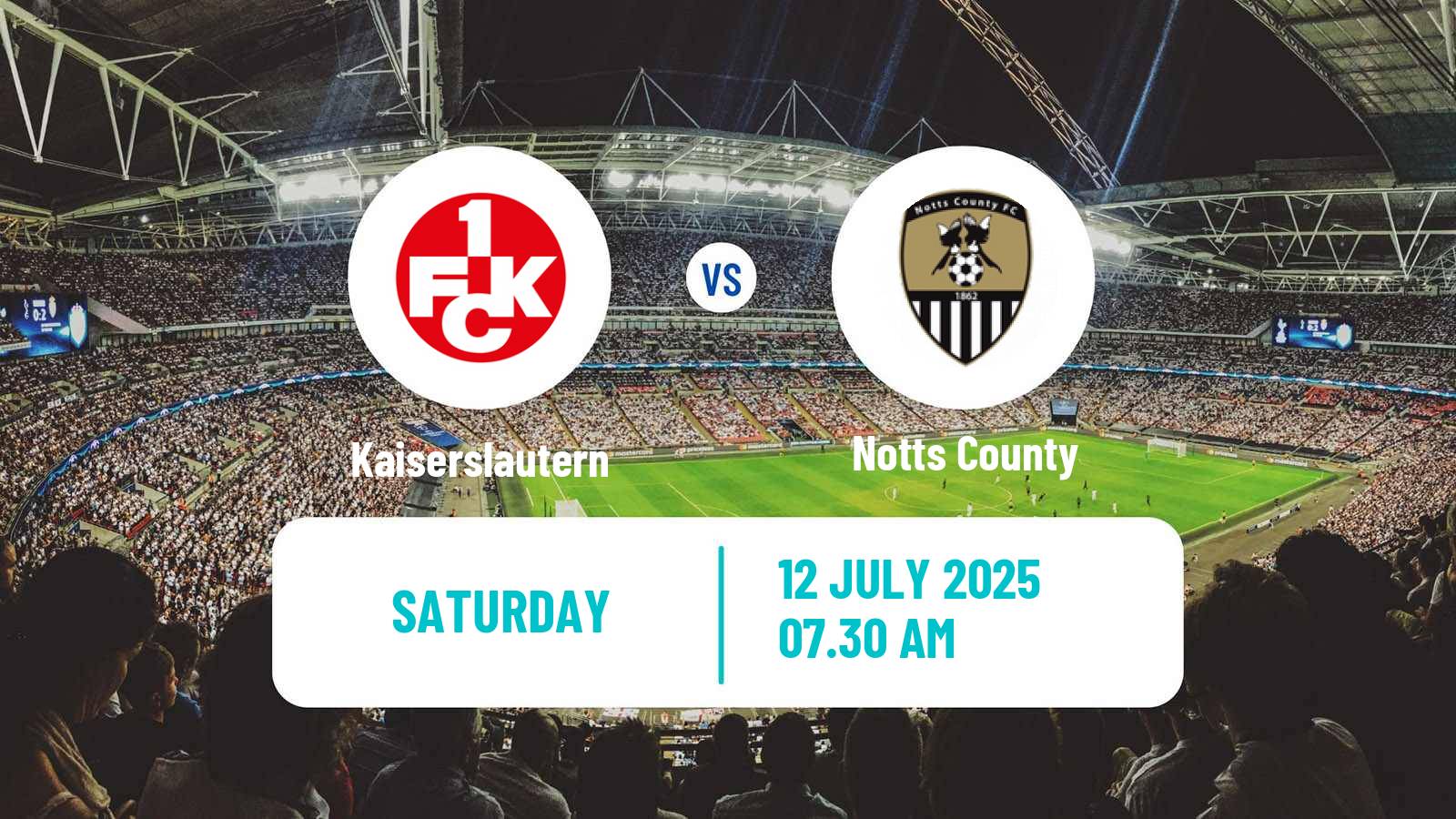Soccer Club Friendly Kaiserslautern - Notts County