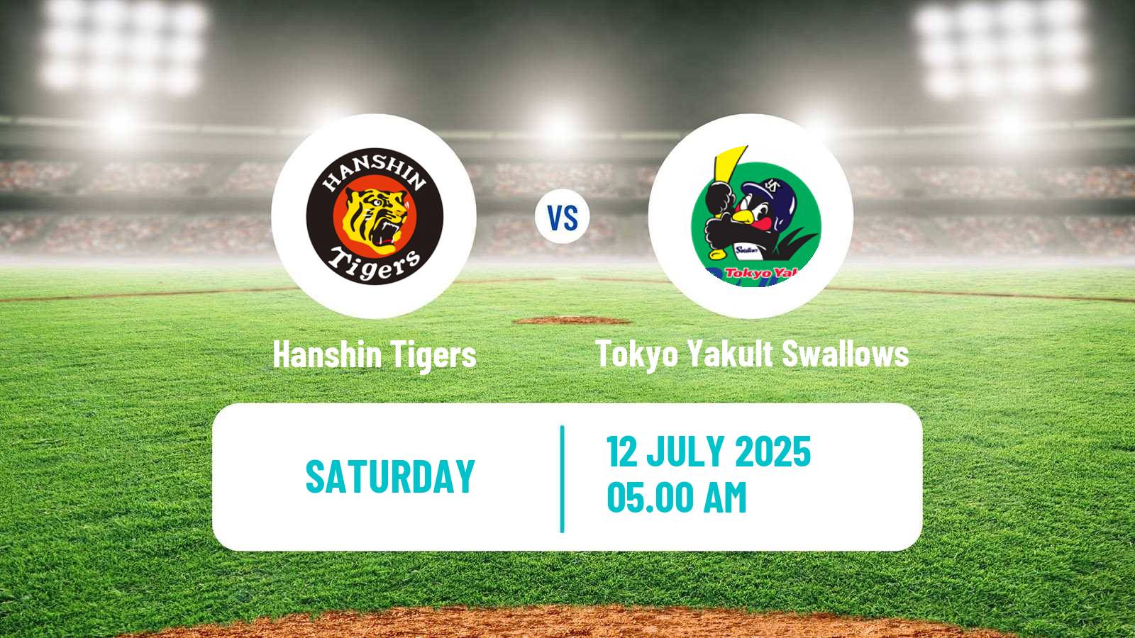 Baseball NPB Hanshin Tigers - Tokyo Yakult Swallows