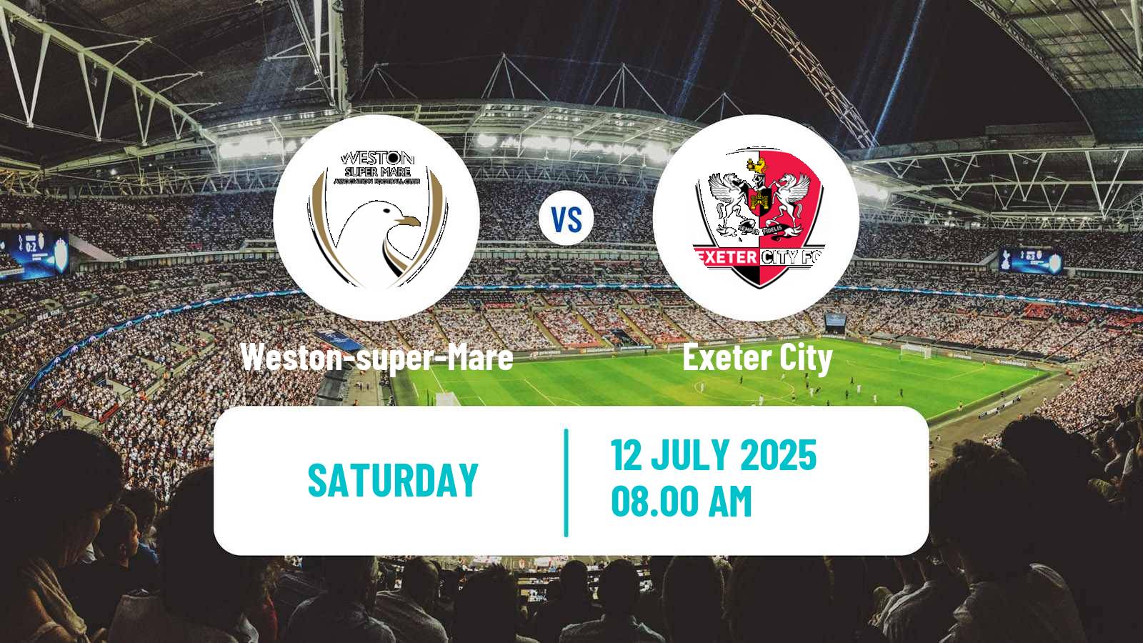 Football Club Friendly Weston-super-Mare - Exeter City