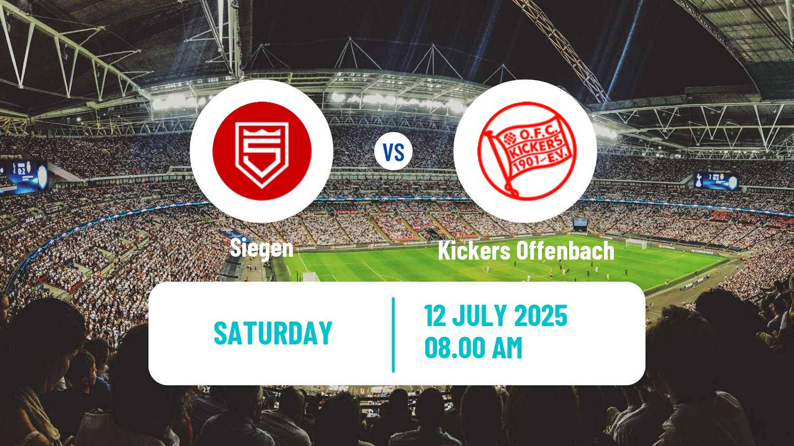 Soccer Club Friendly Siegen - Kickers Offenbach
