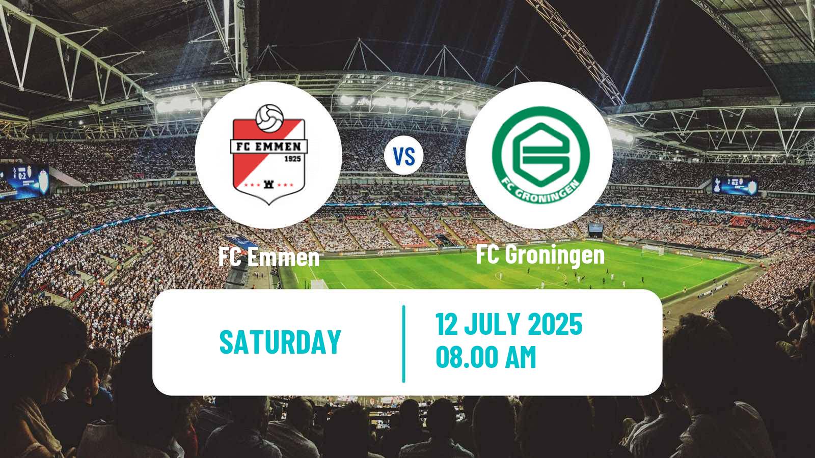Soccer Club Friendly Emmen - Groningen