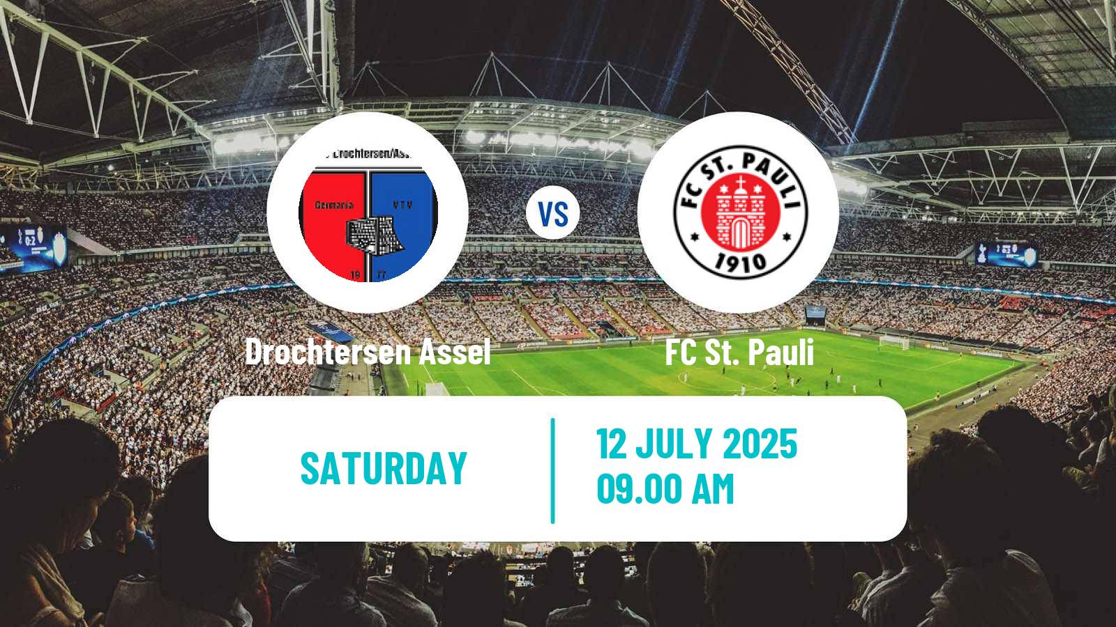Football Club Friendly Drochtersen Assel - St. Pauli