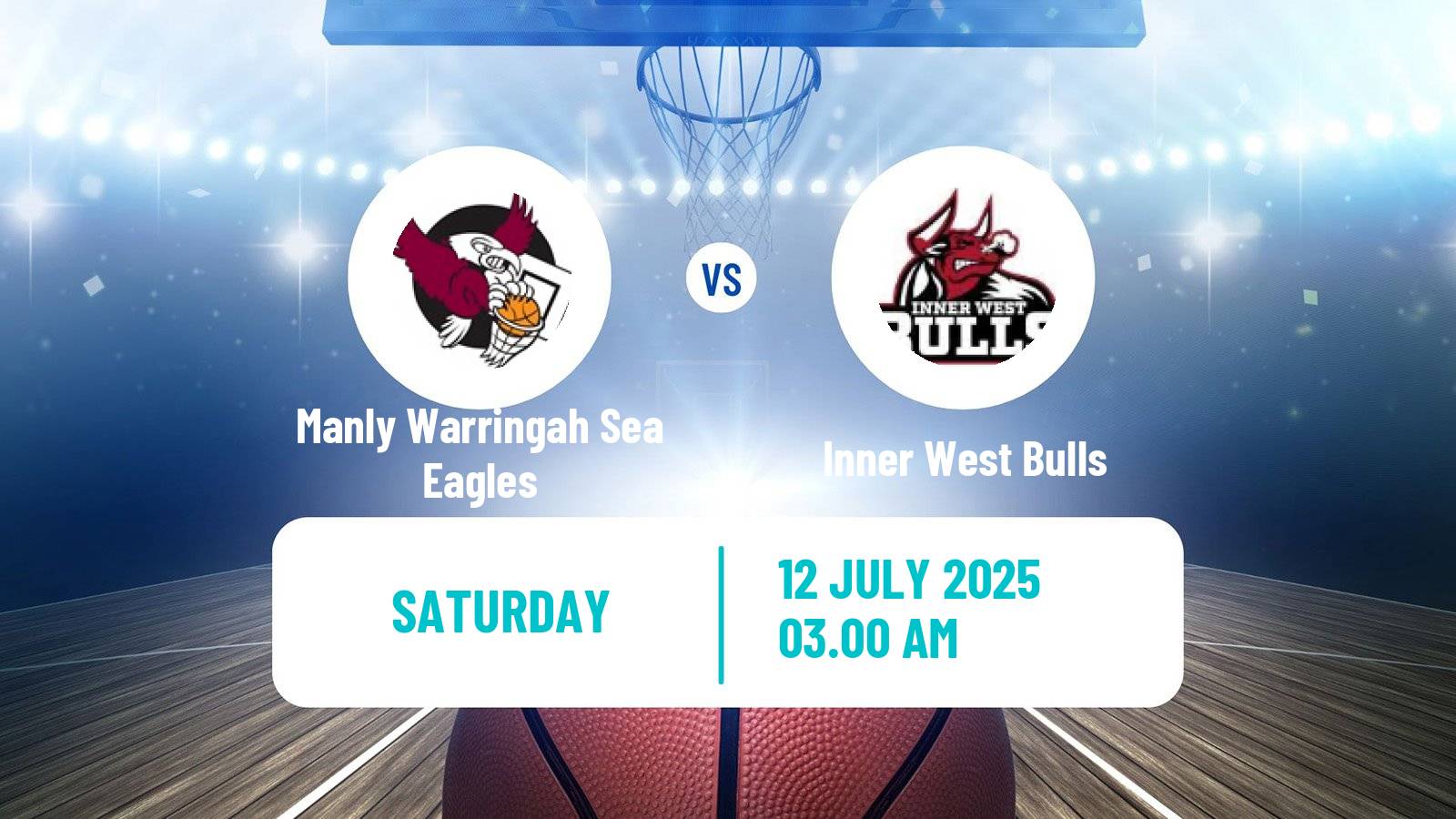 Basketball Australian NBL1 East Manly Warringah Sea Eagles - Inner West Bulls