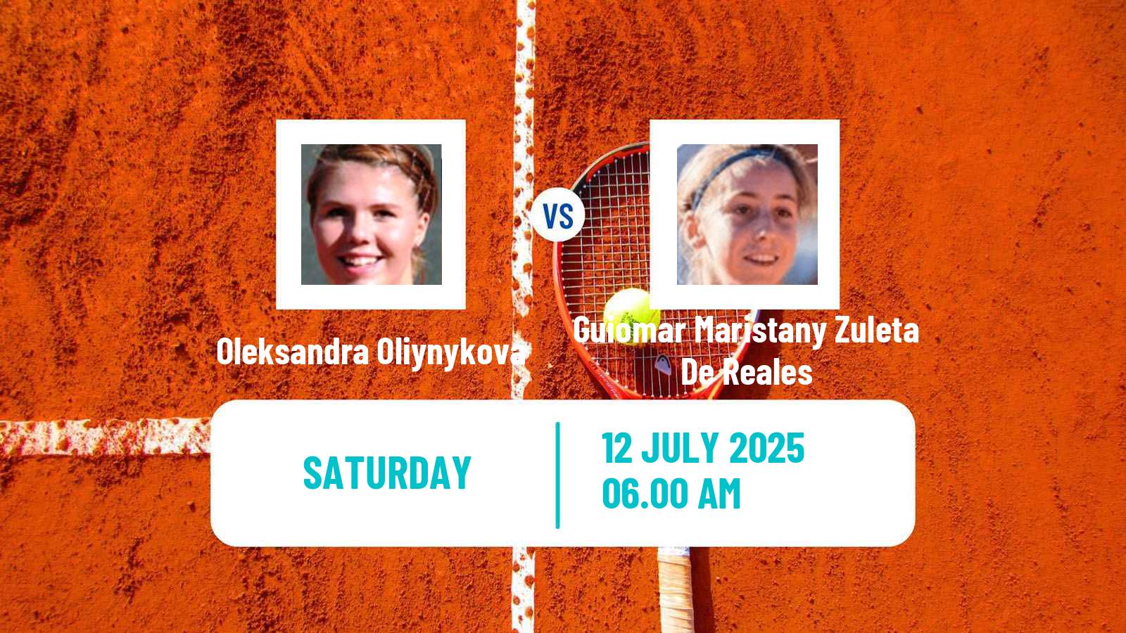 Tennis ITF W75 The Hague Women Oleksandra Oliynykova - Guiomar Maristany Zuleta De Reales