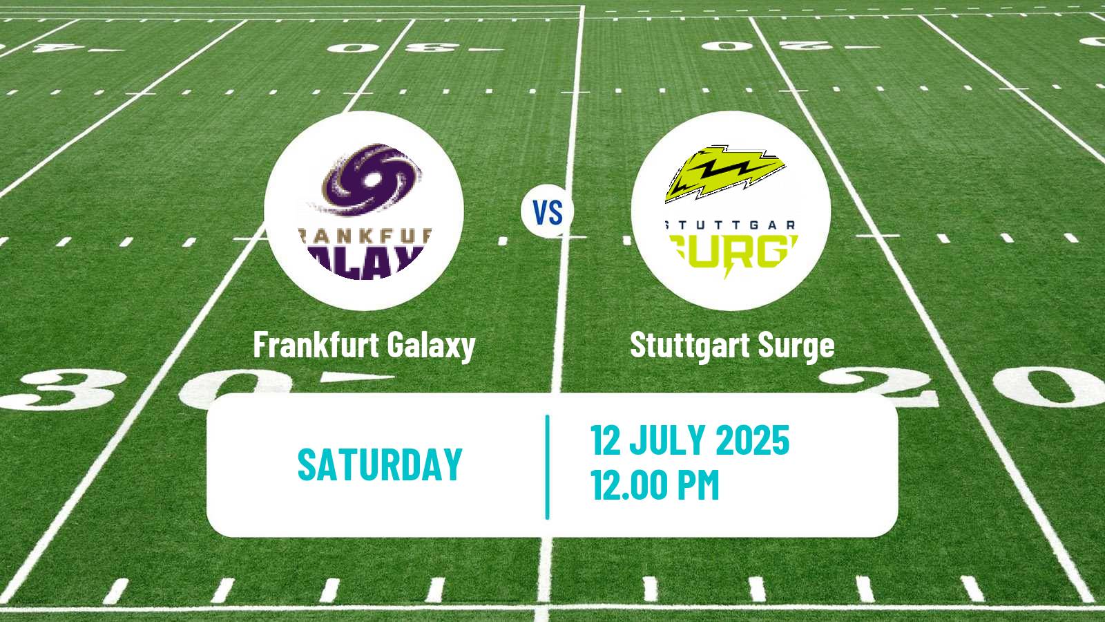 American football European League of American Football Frankfurt Galaxy - Stuttgart Surge