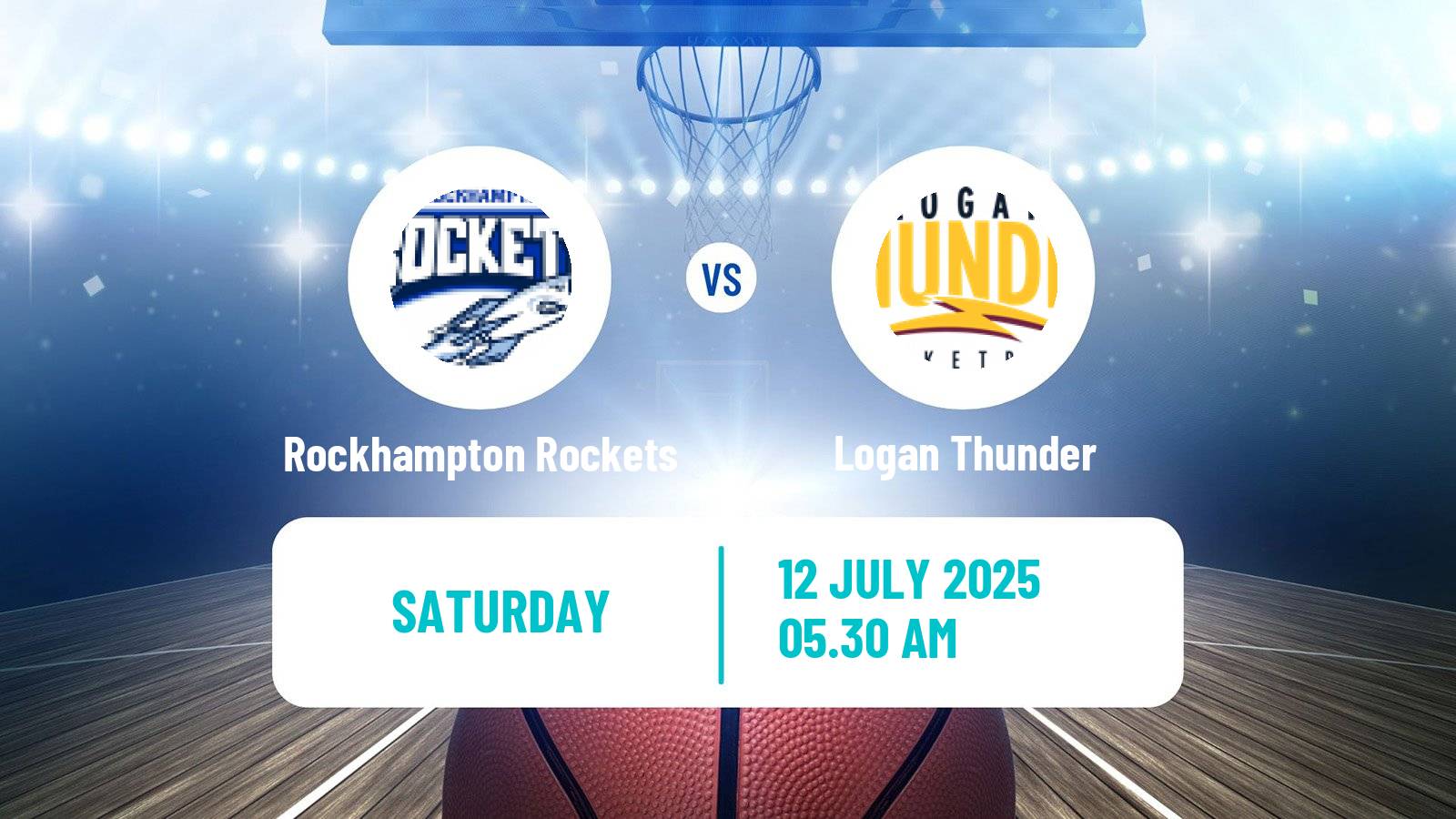 Basketball Australian NBL1 North Rockhampton Rockets - Logan Thunder