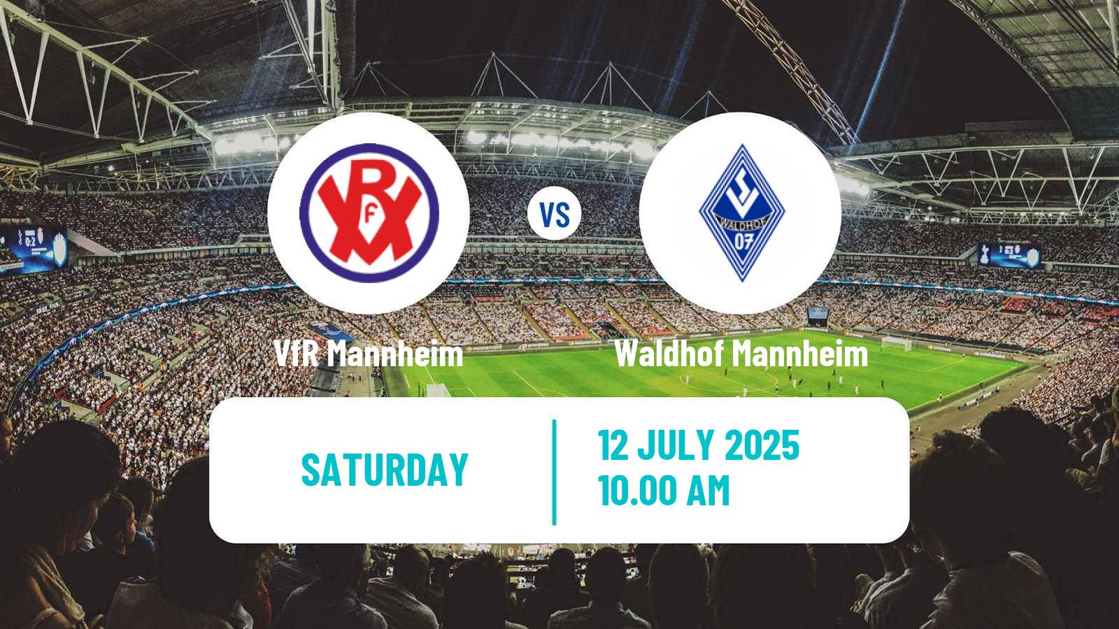 Soccer Club Friendly VfR Mannheim - Waldhof Mannheim