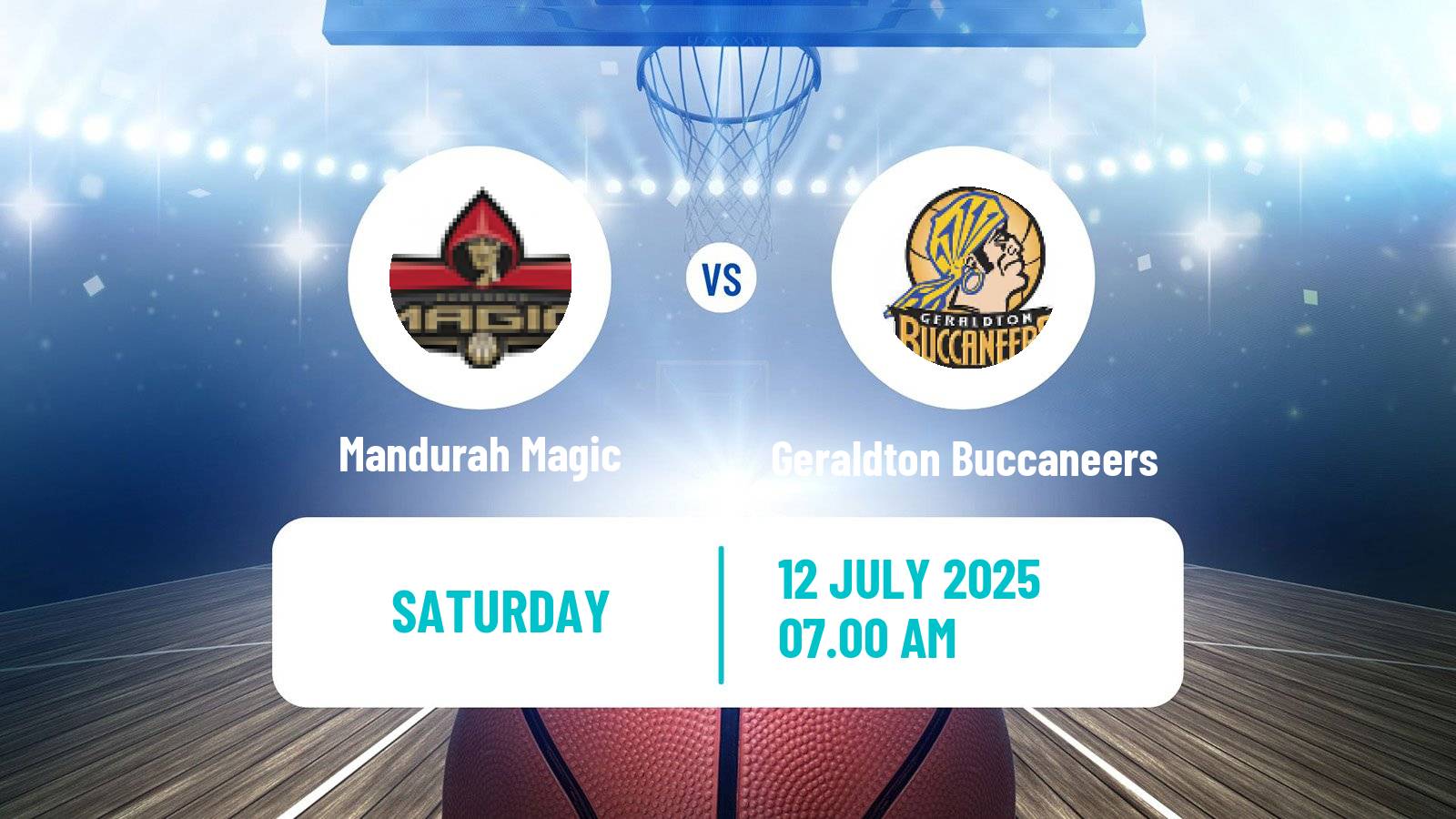 Basketball Australian NBL1 West Mandurah Magic - Geraldton Buccaneers