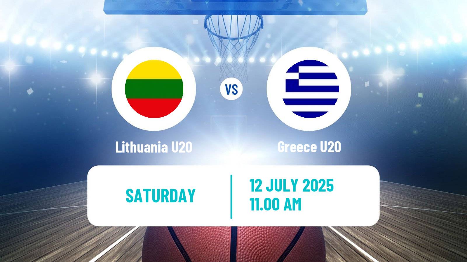 Basketball EuroBasket U20 Lithuania U20 - Greece U20
