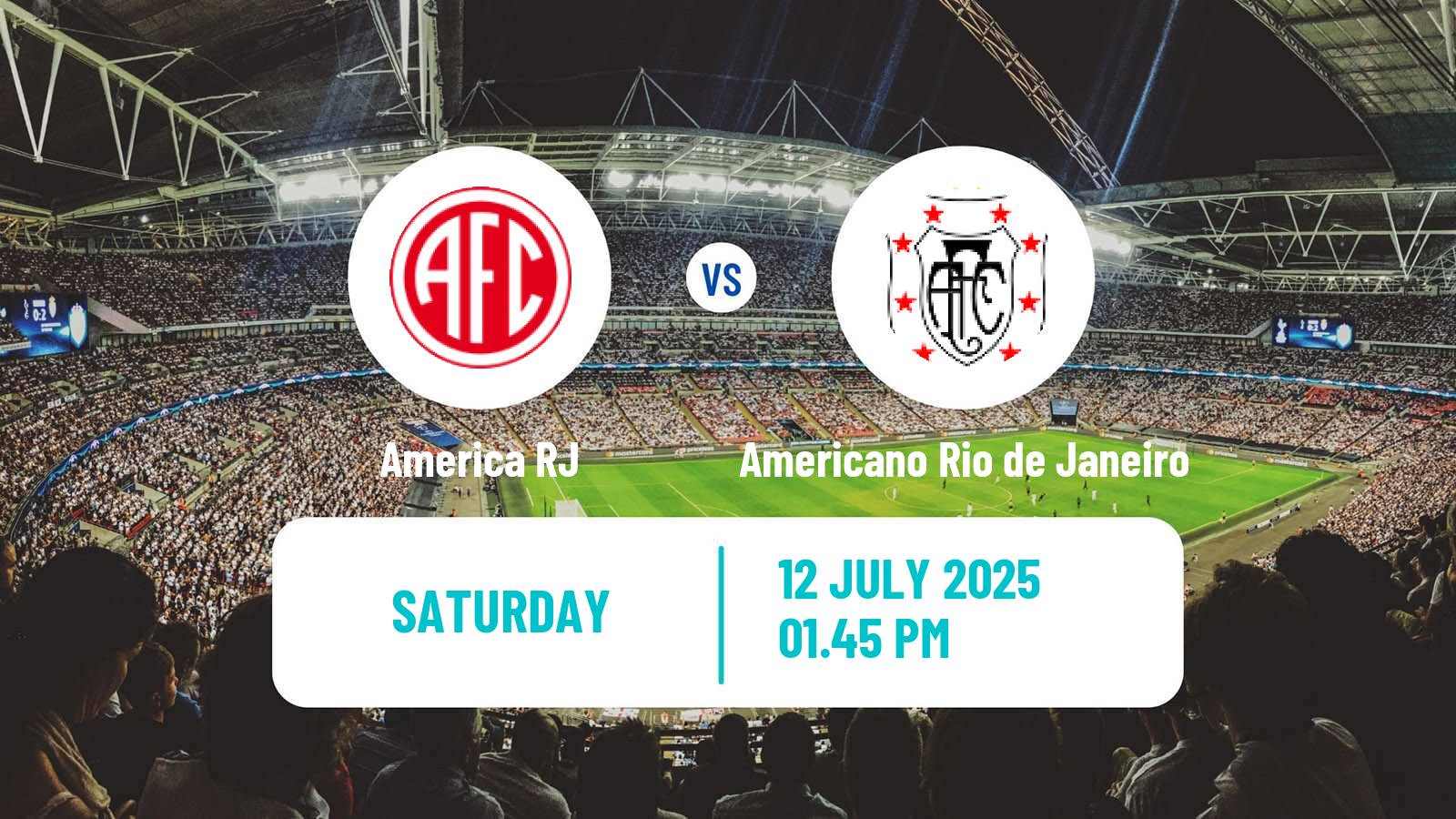 Soccer Brazilian Campeonato Carioca 2 America RJ - Americano Rio de Janeiro