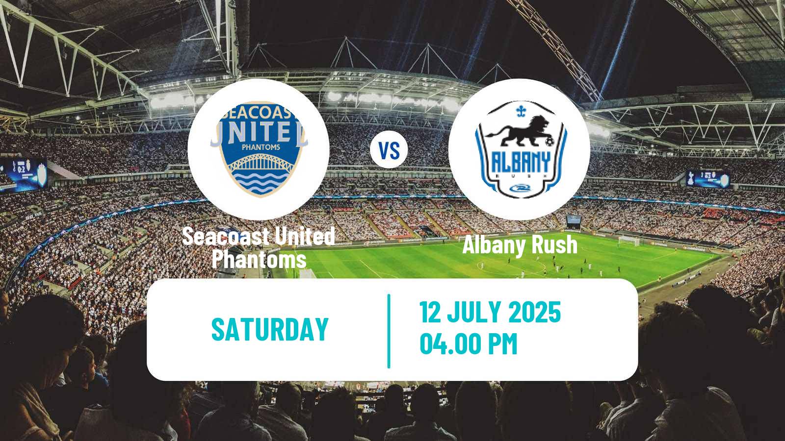 Soccer USL League Two Seacoast United Phantoms - Albany Rush