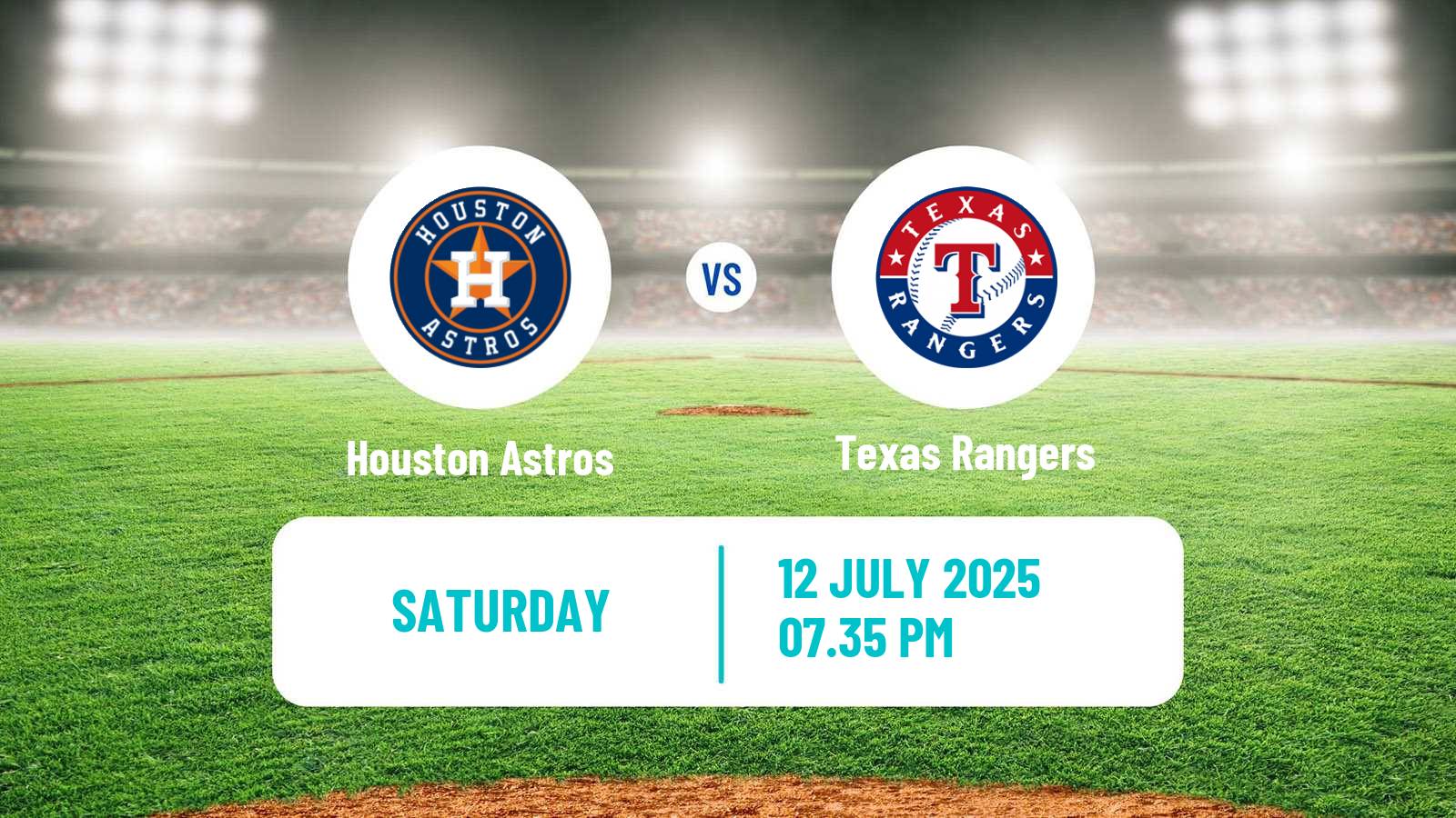Baseball MLB Houston Astros - Texas Rangers