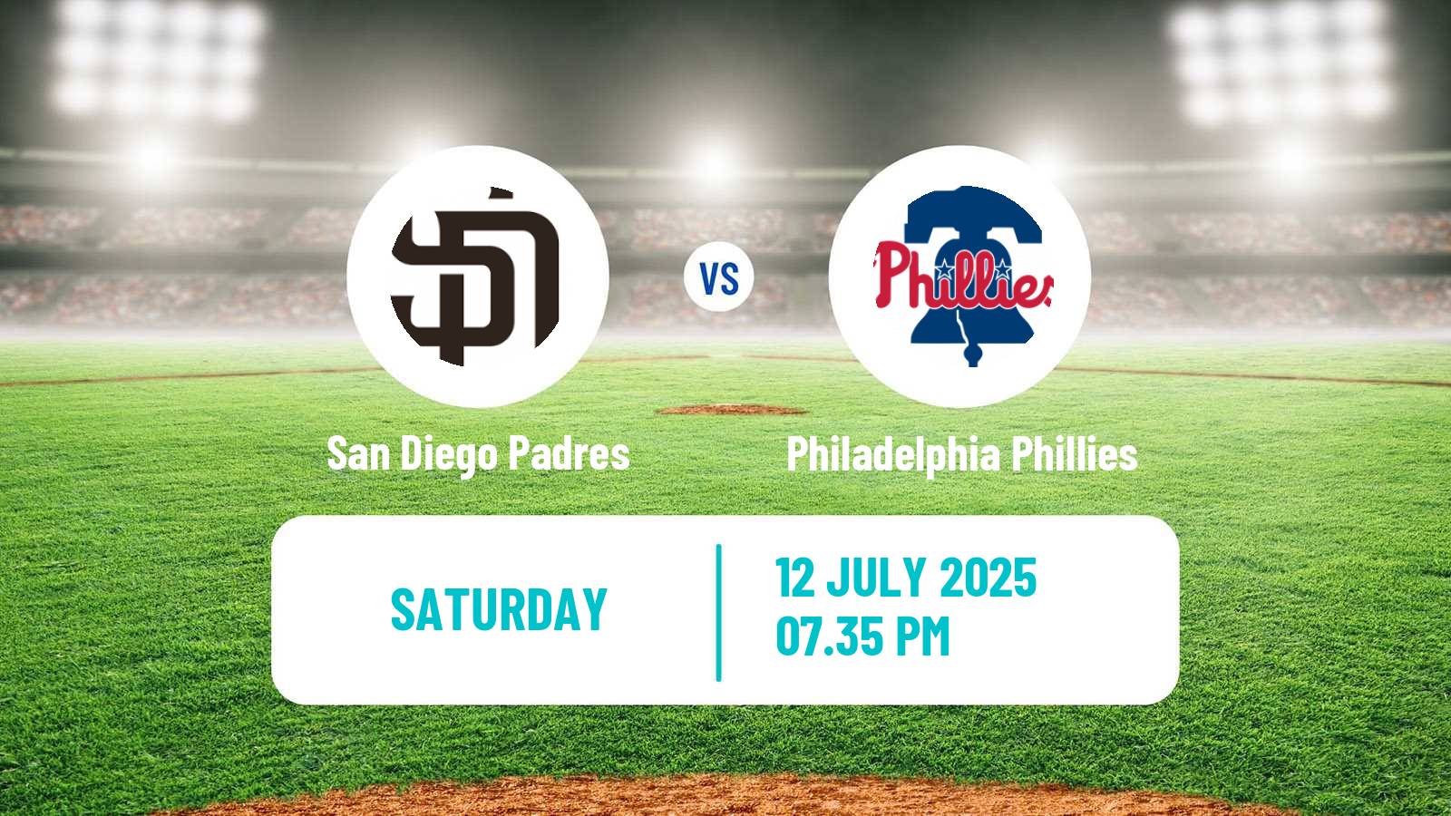 Baseball MLB San Diego Padres - Philadelphia Phillies