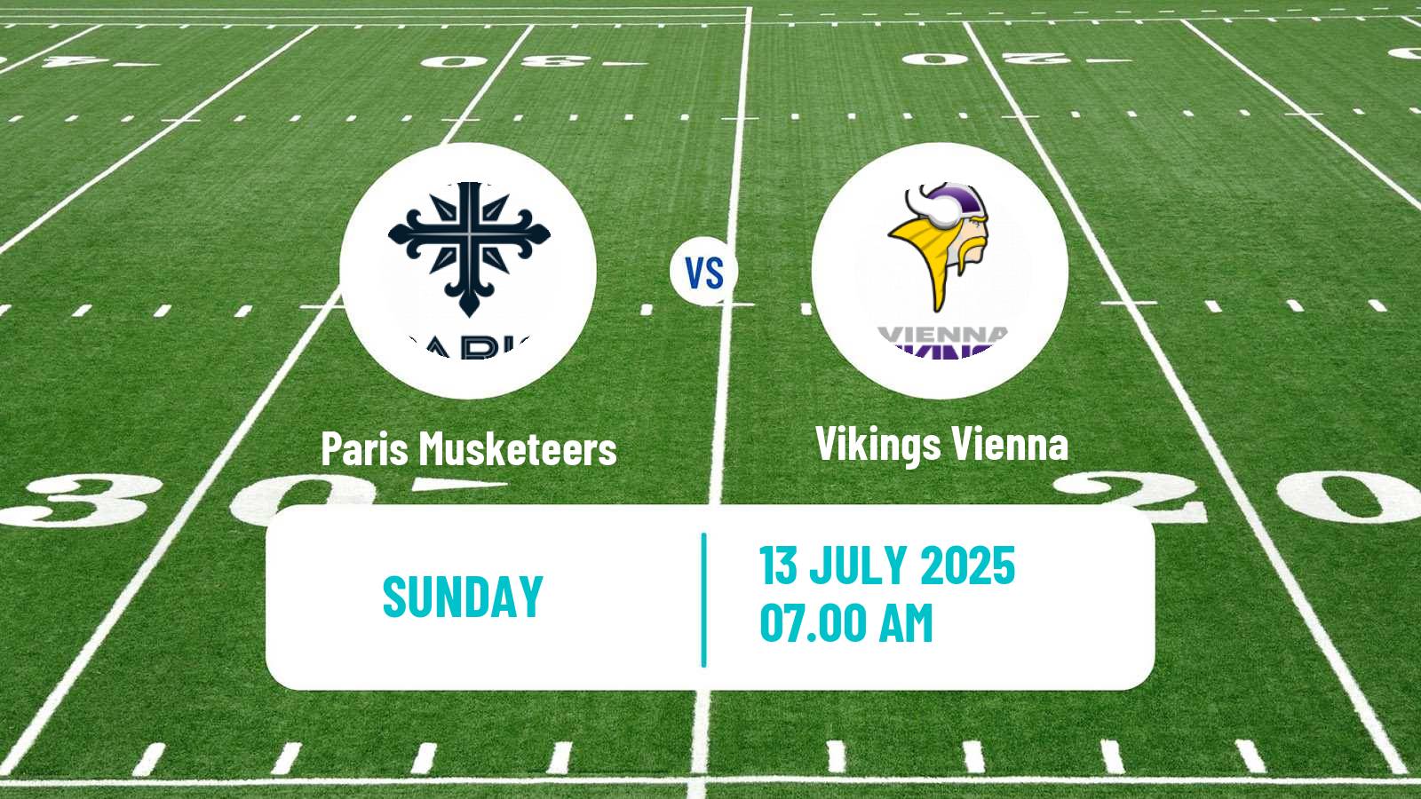 American football European League of American Football Paris Musketeers - Vikings Vienna