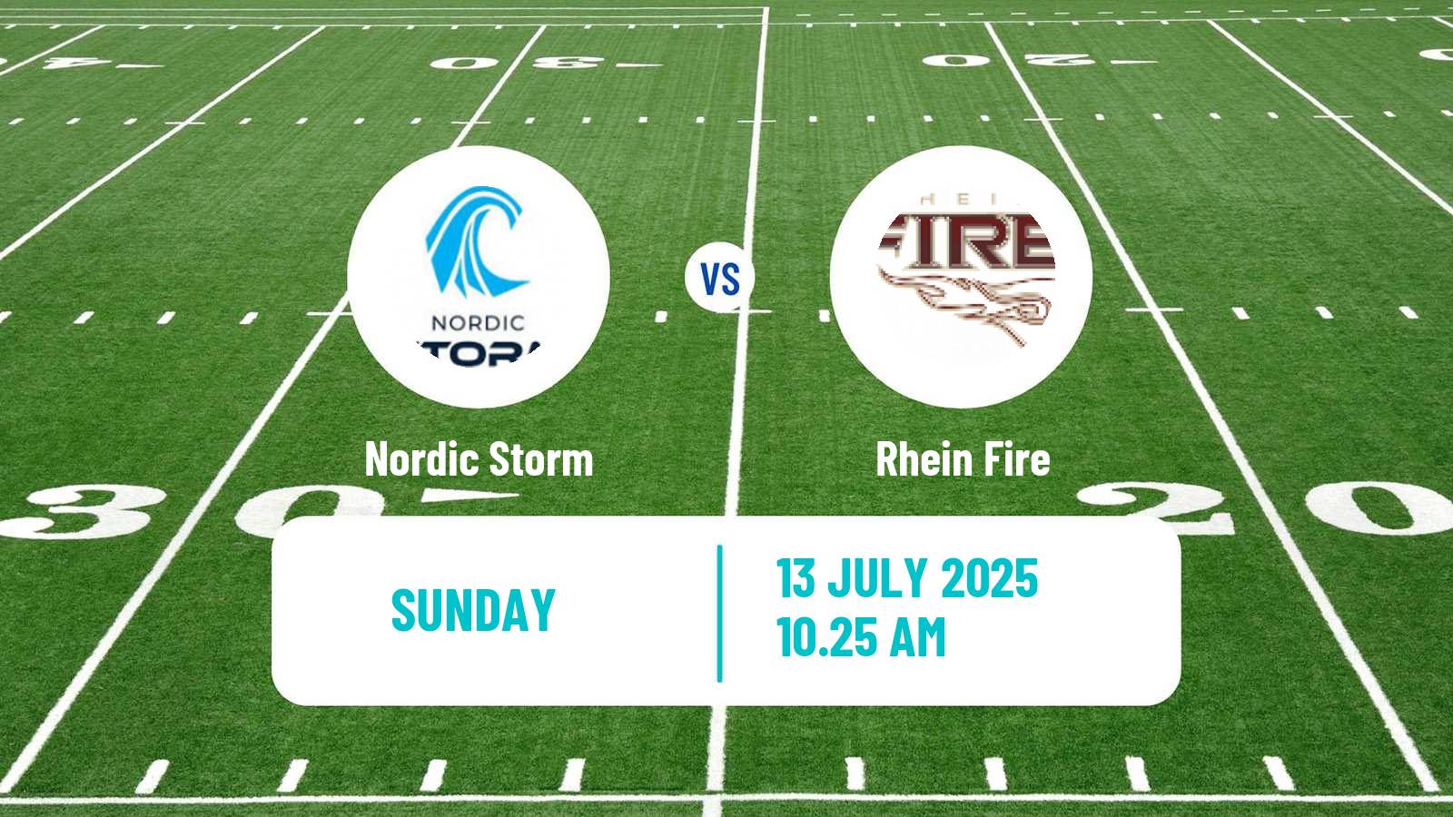 American football European League of American Football Nordic Storm - Rhein Fire