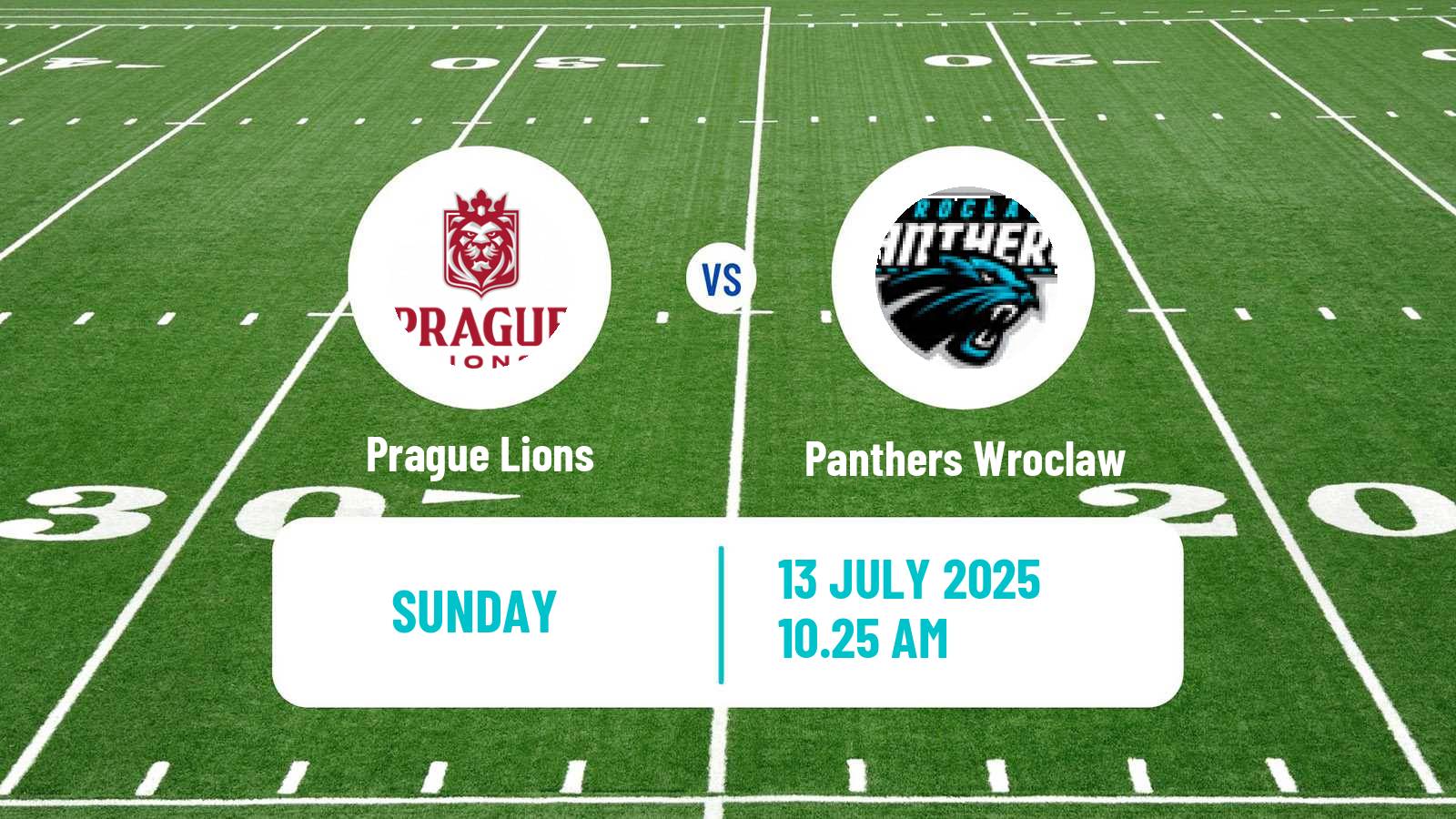 American football European League of American Football Prague Lions - Panthers Wroclaw