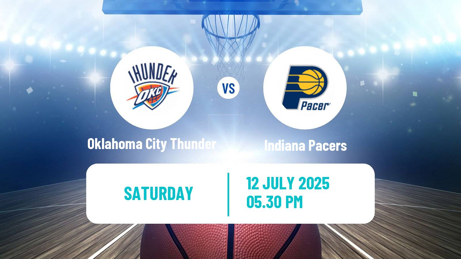 Basketball NBA Las Vegas Summer League Oklahoma City Thunder - Indiana Pacers